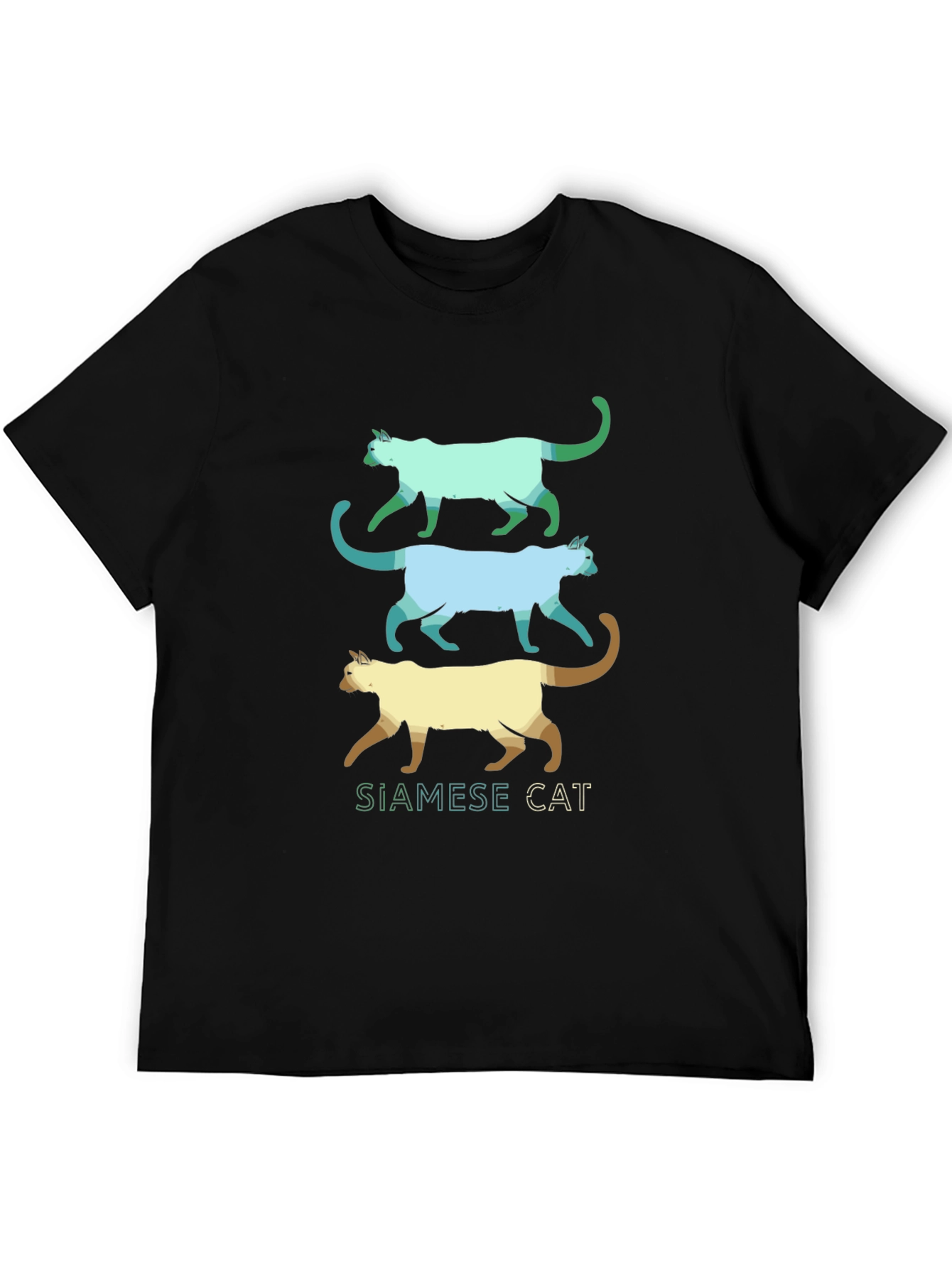 Siamese Cat T-Shirt - Cool Cat Design