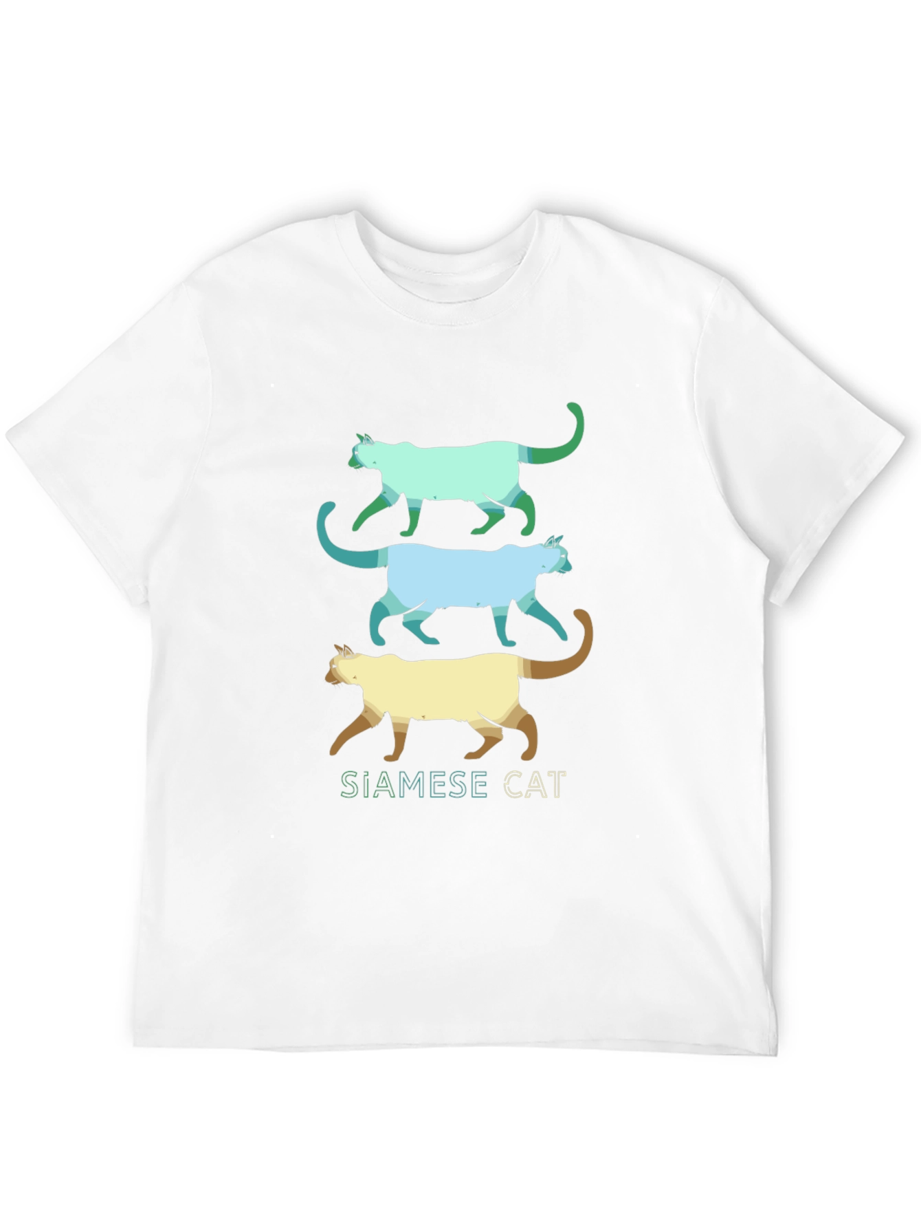 Siamese Cat T-Shirt - Cool Cat Design