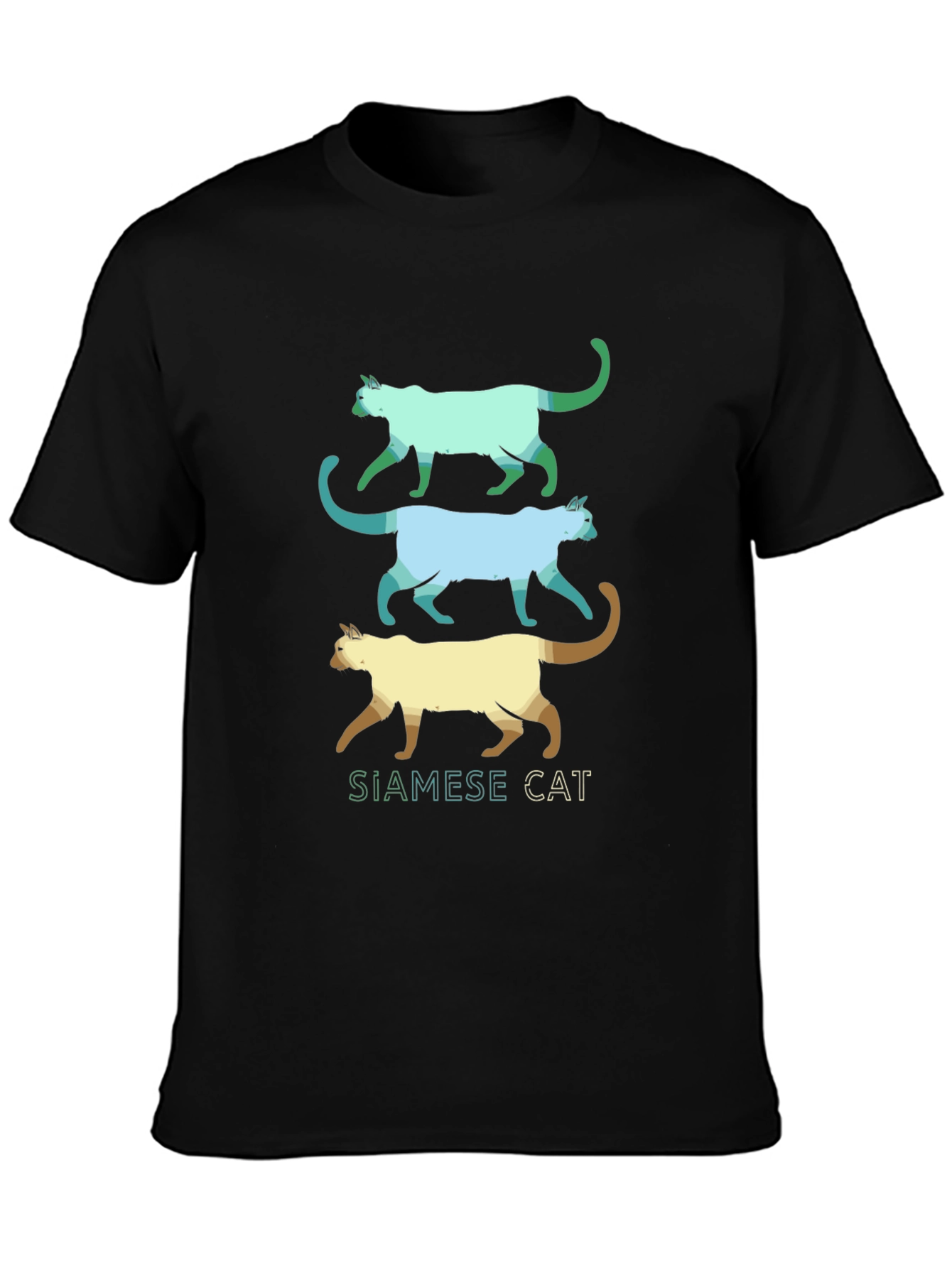 Siamese Cat T-Shirt - Cool Cat Design
