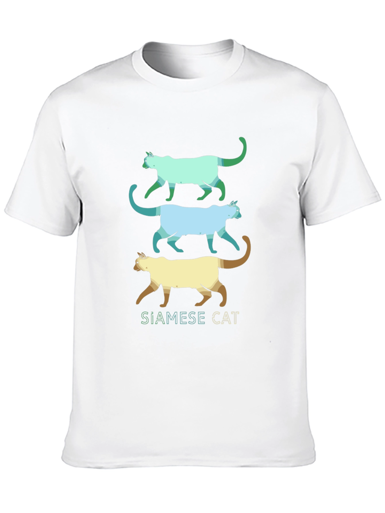 Siamese Cat T-Shirt - Cool Cat Design