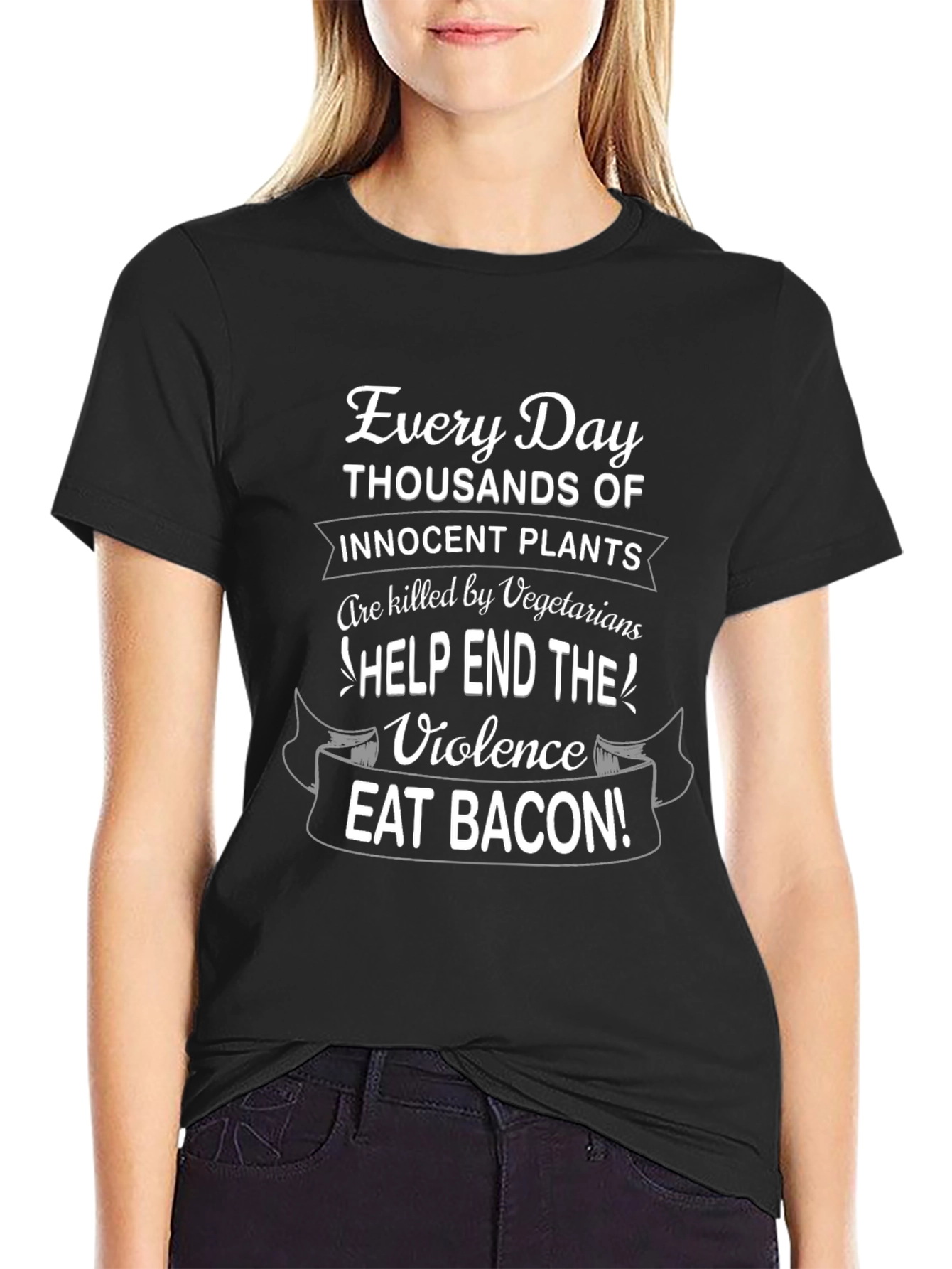 Eat Bacon T-Shirt - End Plant Violence