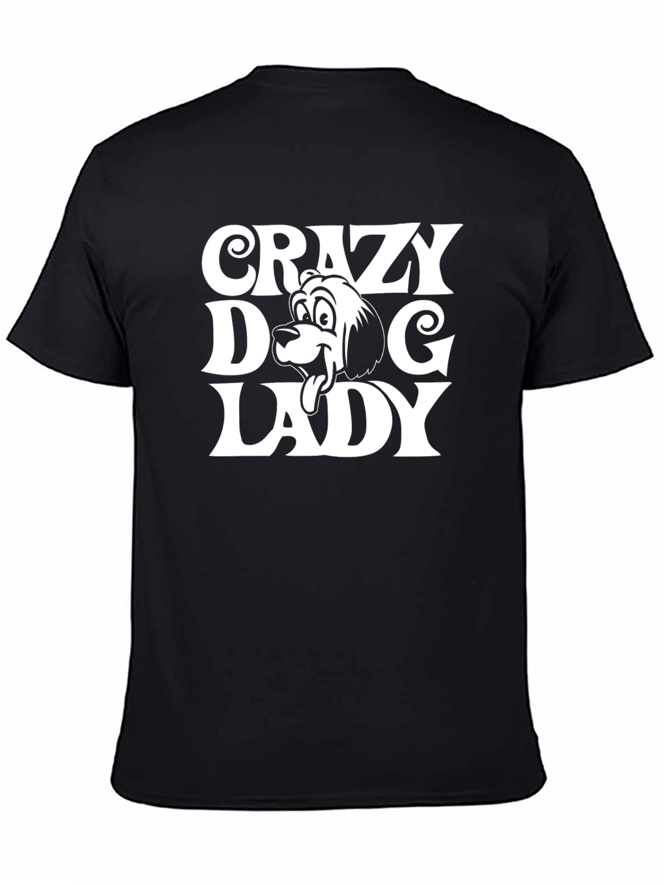 Crazy Dog Lady T-Shirt - Cute Canine Cartoon Tee