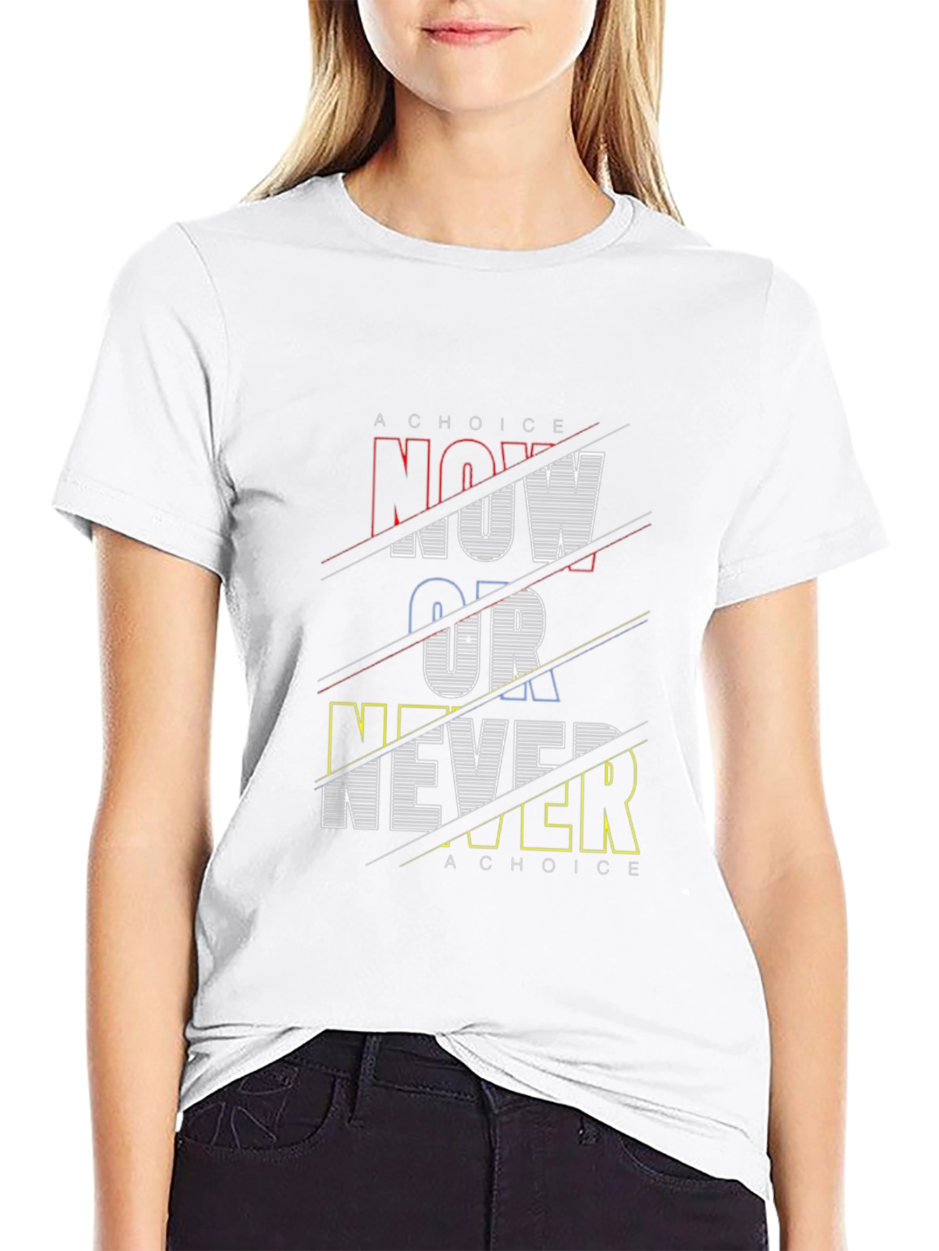 Now or Never Graphic Print Tee