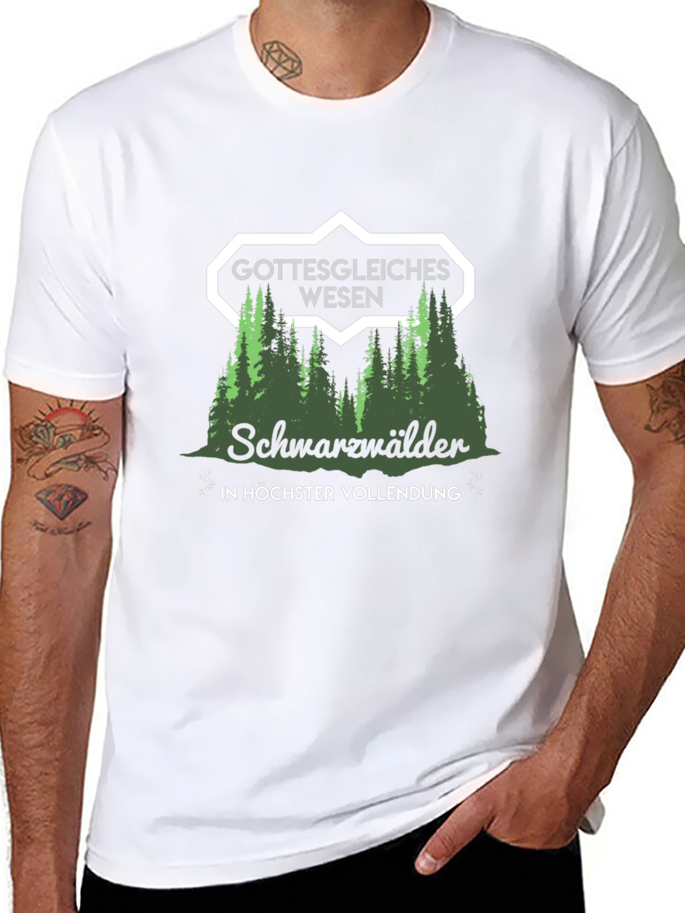 Gottesgleiches Wesen Schwarzwälder T-Shirt