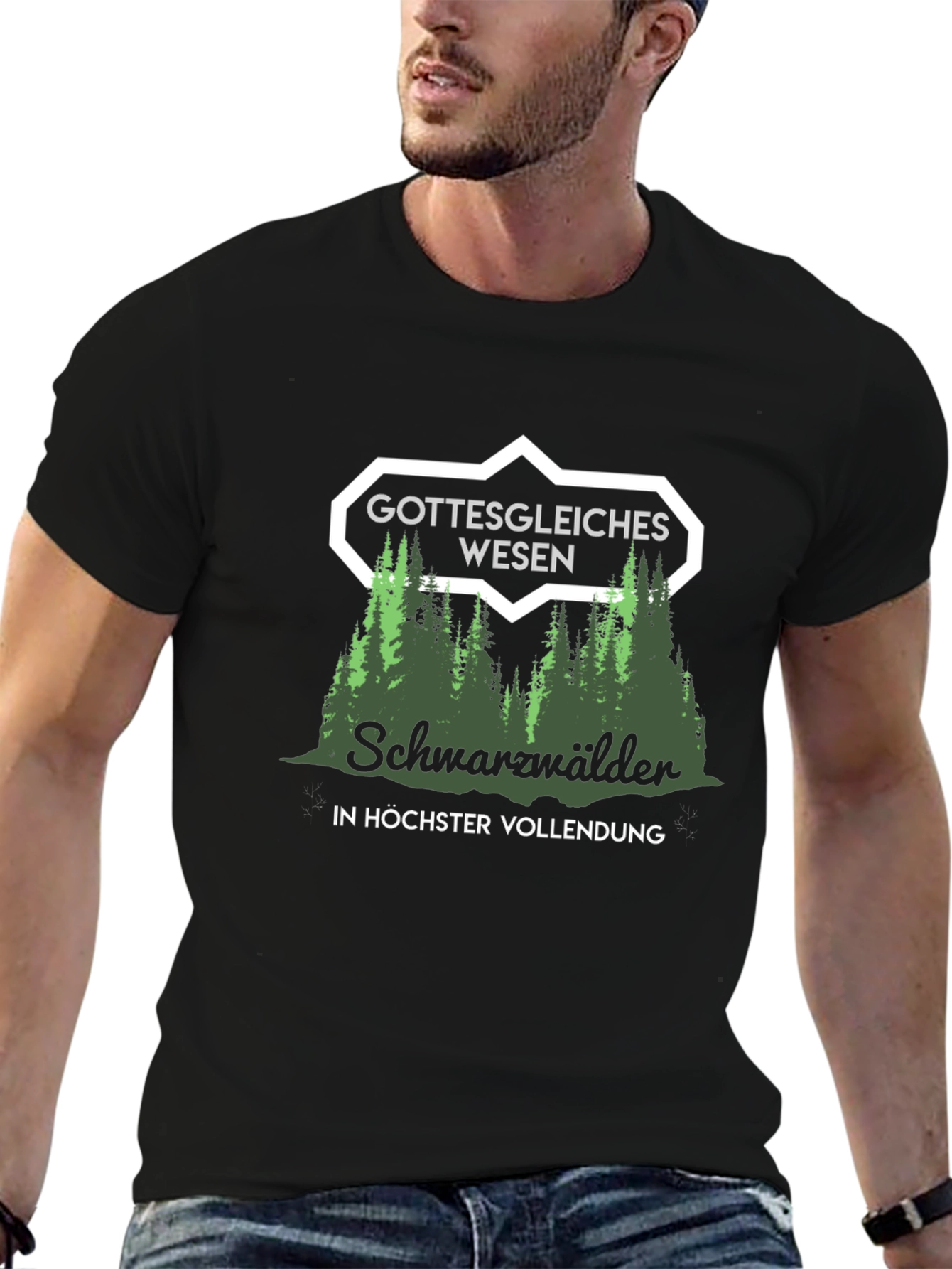 Gottesgleiches Wesen Schwarzwälder T-Shirt