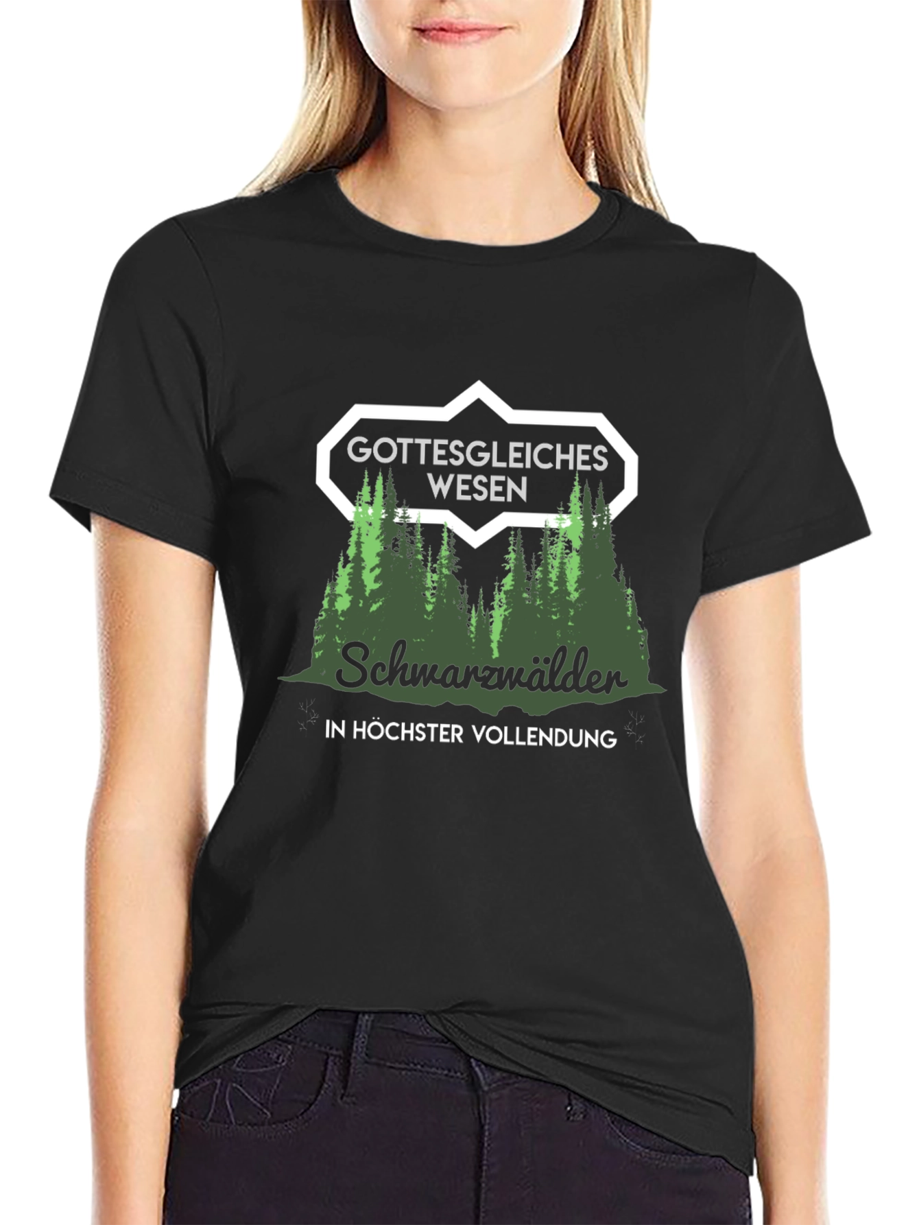 Gottesgleiches Wesen Schwarzwälder T-Shirt
