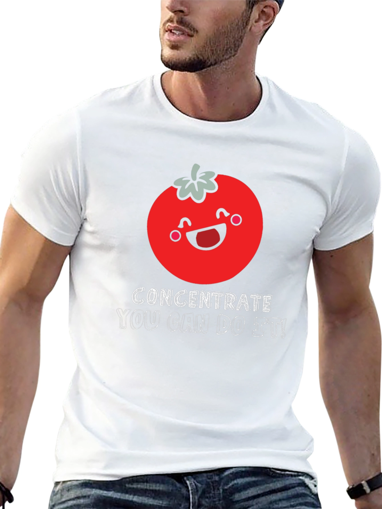 Funny Tomato Concentrate T-Shirt - You Can Do It!