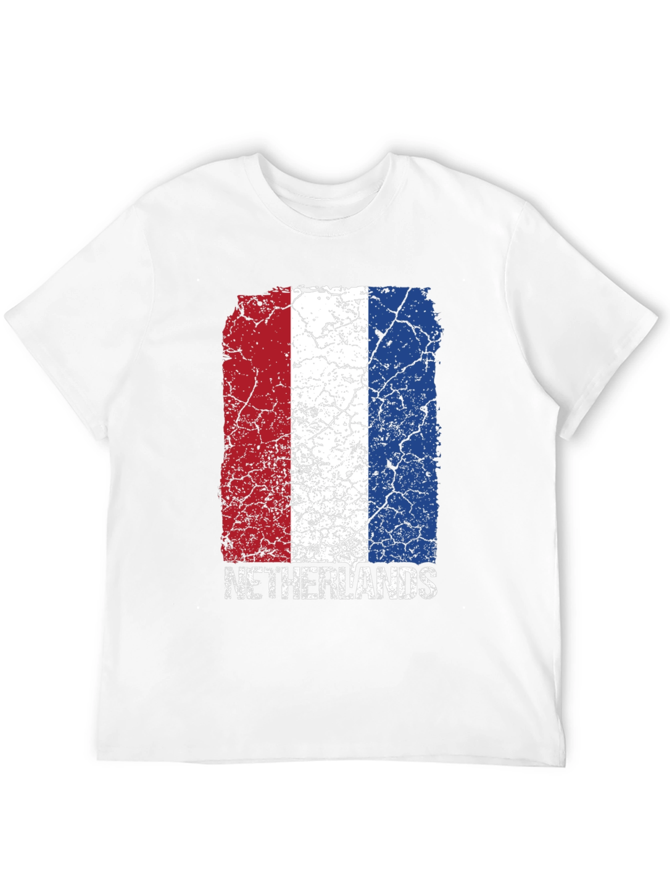 Netherlands Flag Graphic T-Shirt - Black