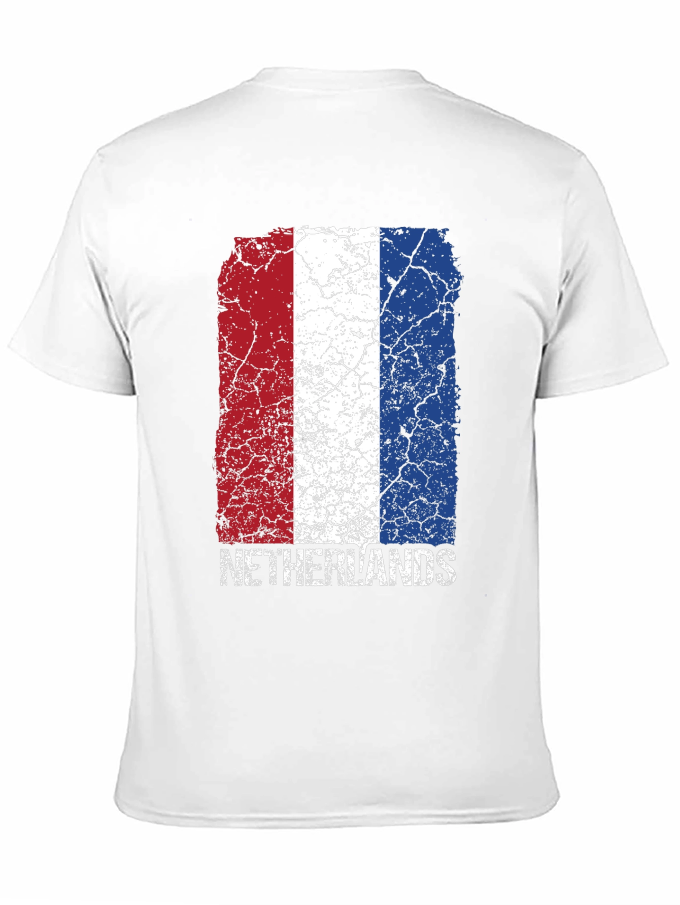 Netherlands Flag Graphic T-Shirt - Black