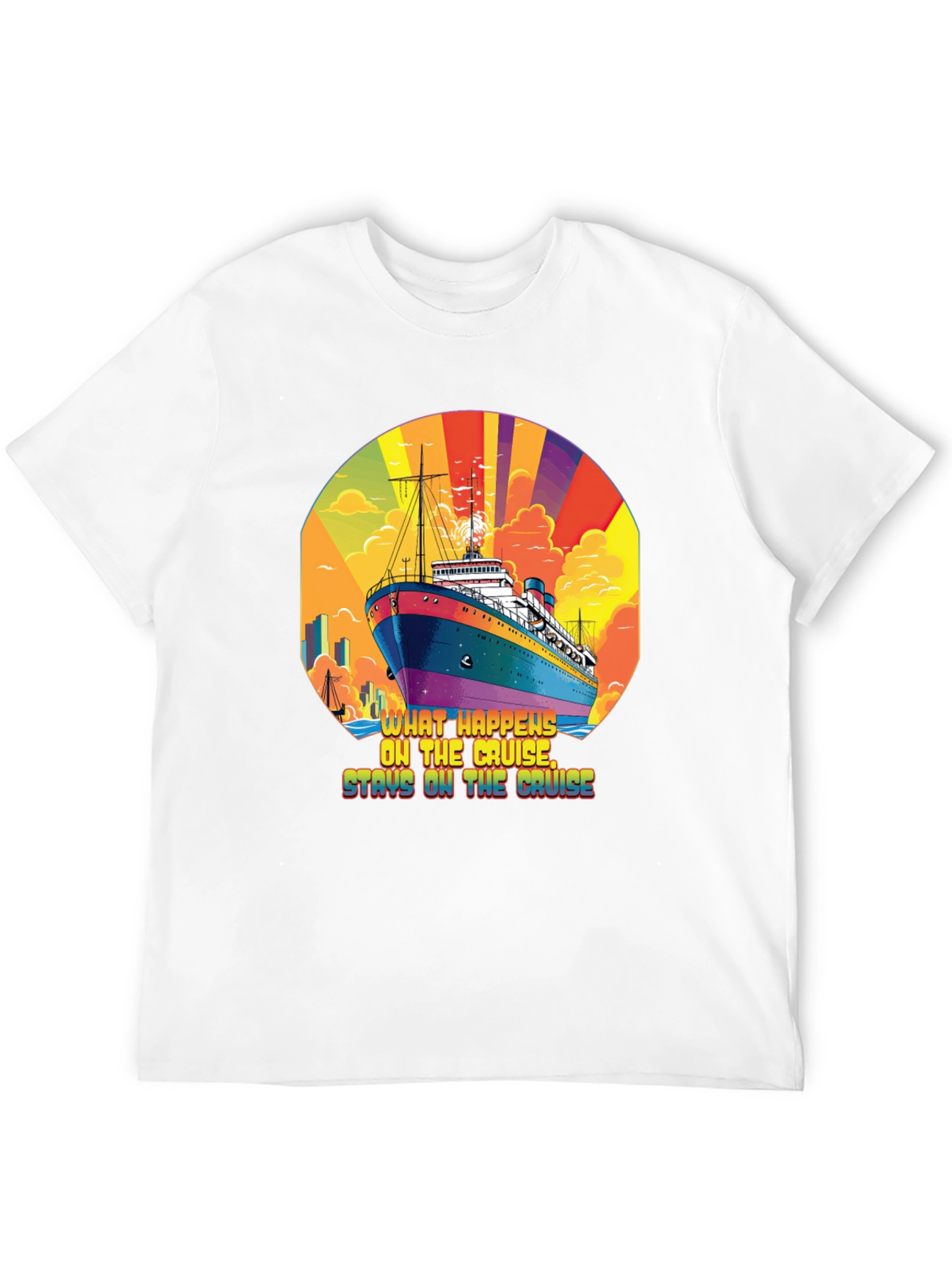 Cruise Ship T-Shirt - What Happens on the Cruise