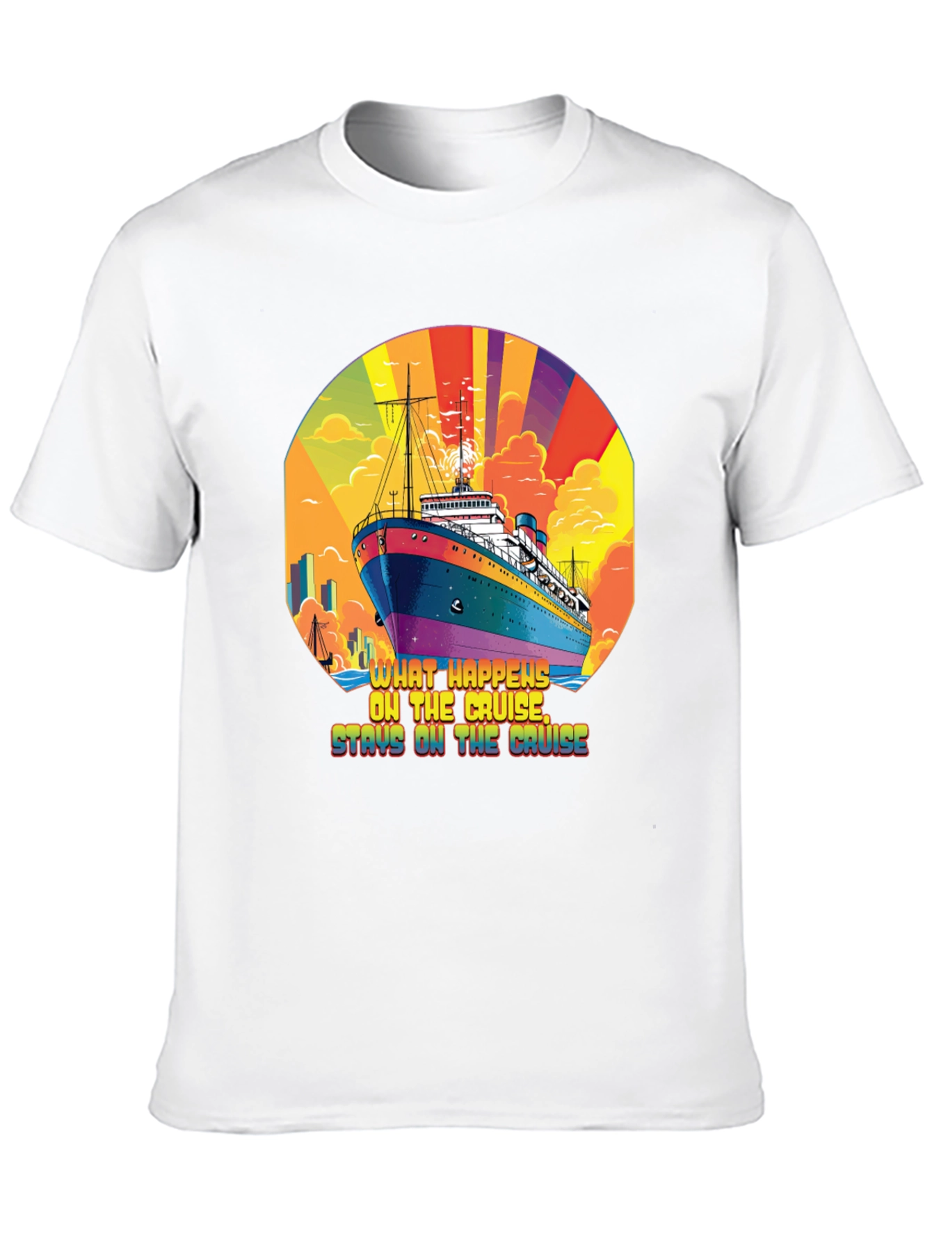 Cruise Ship T-Shirt - What Happens on the Cruise