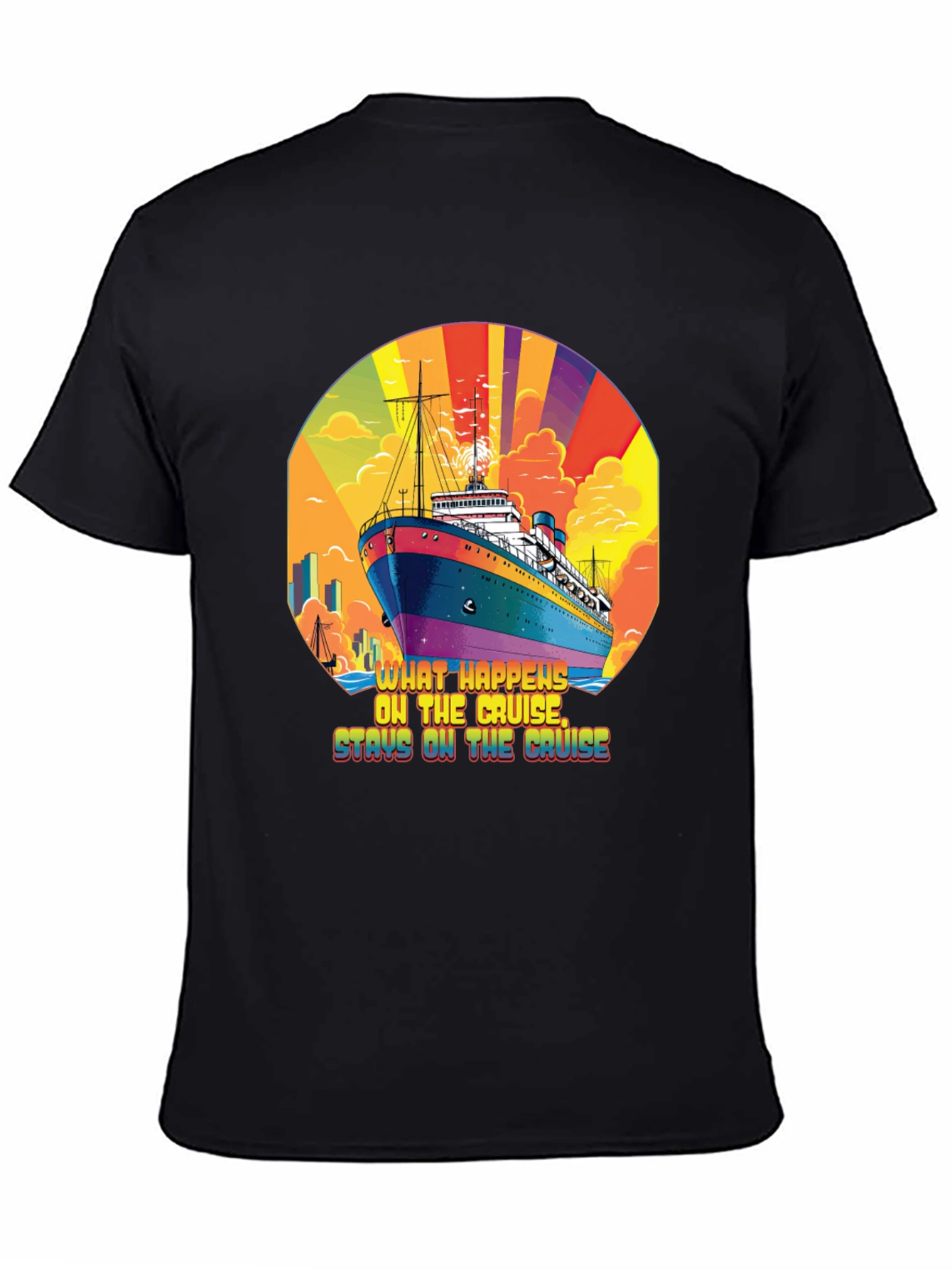 Cruise Ship T-Shirt - What Happens on the Cruise