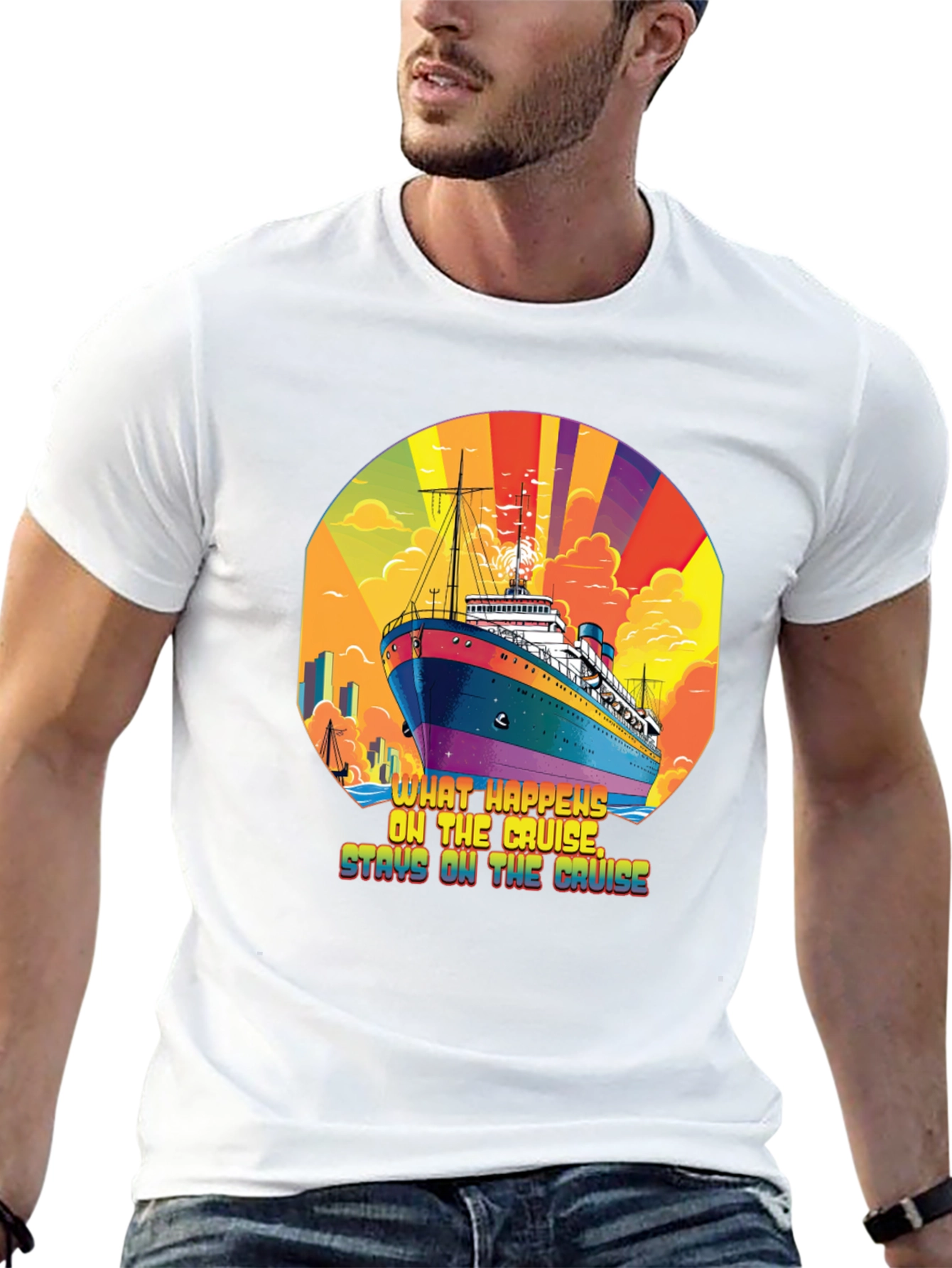 Cruise Ship T-Shirt - What Happens on the Cruise