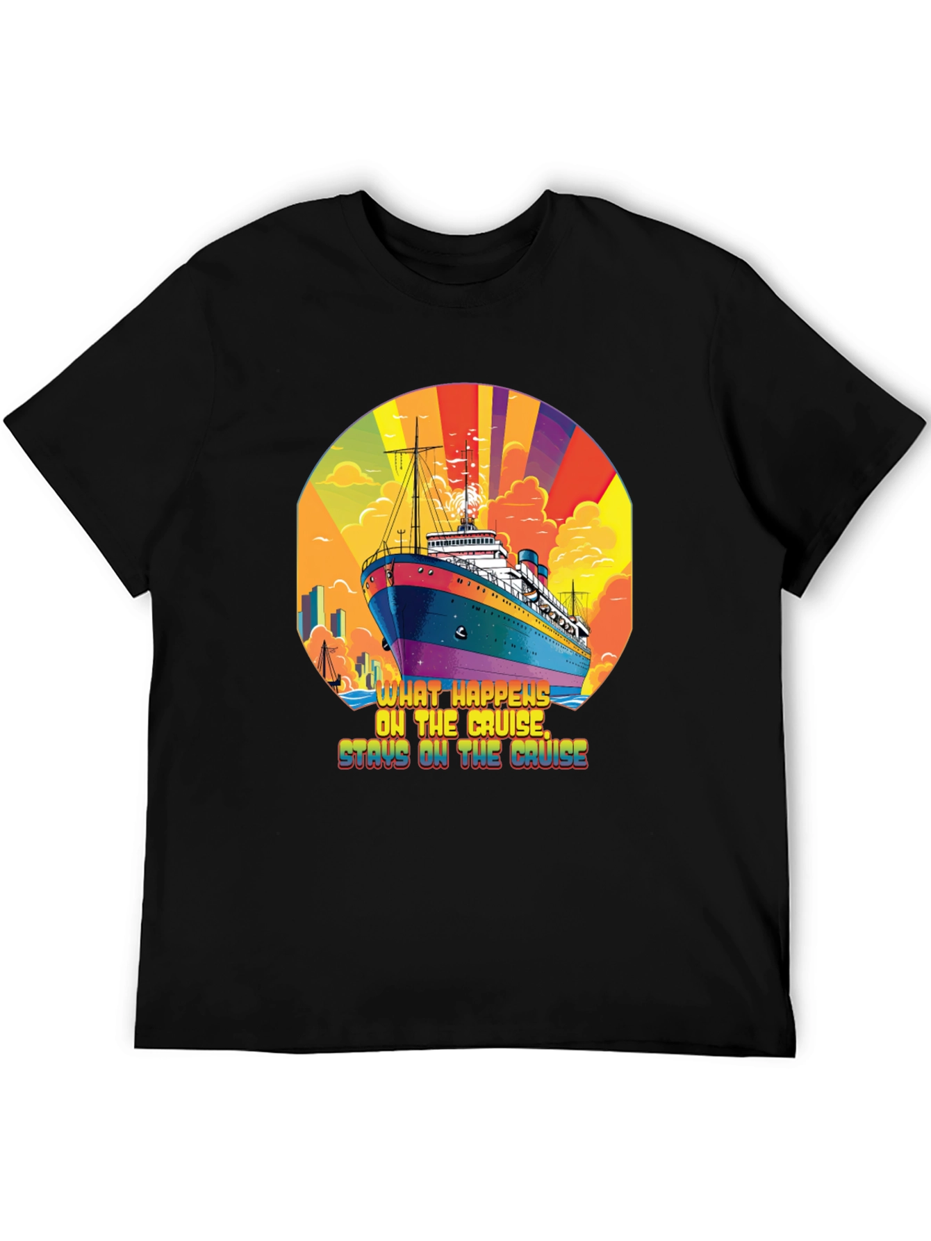 Cruise Ship T-Shirt - What Happens on the Cruise