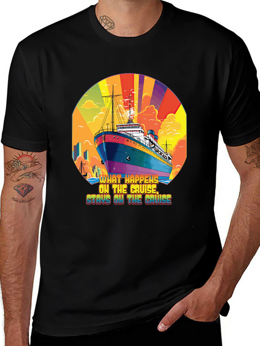 Cruise Ship T-Shirt - What Happens on the Cruise