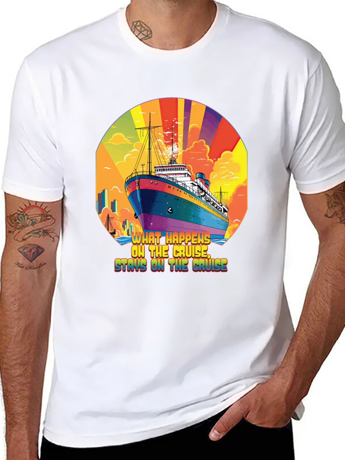 Cruise Ship T-Shirt - What Happens on the Cruise