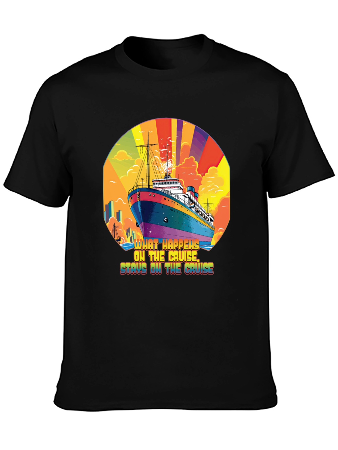 Cruise Ship T-Shirt - What Happens on the Cruise