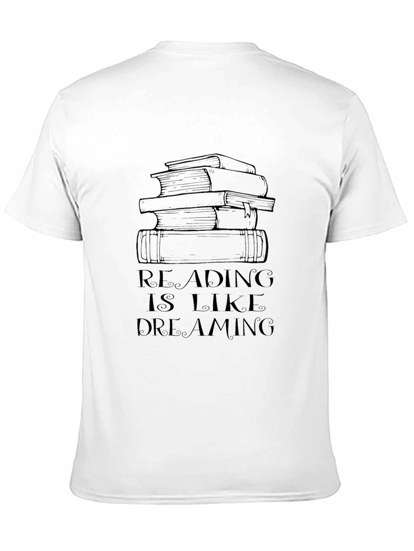 Reading Is Like Dreaming Black T-Shirt