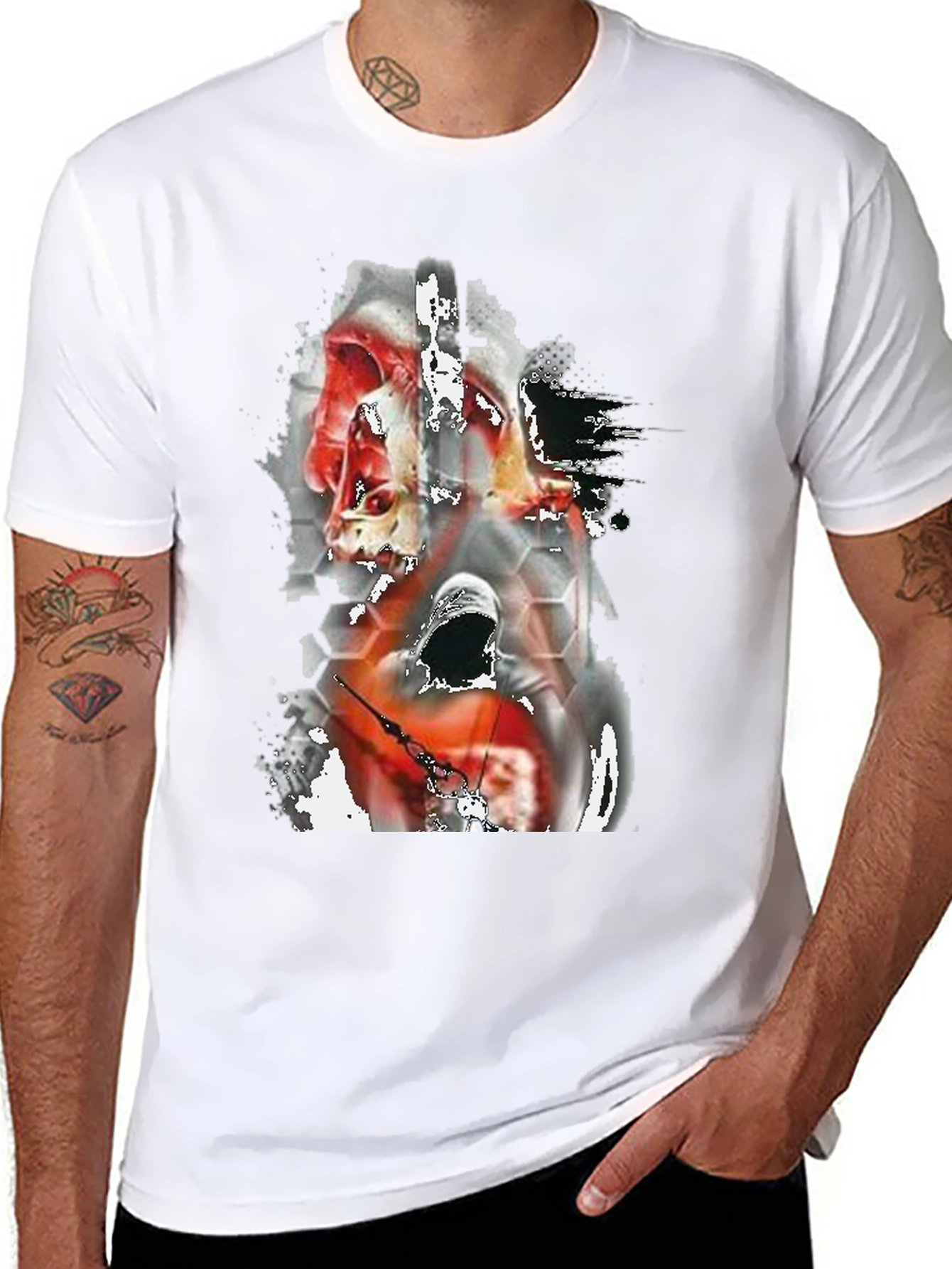Skull Grim Reaper Graphic Tee