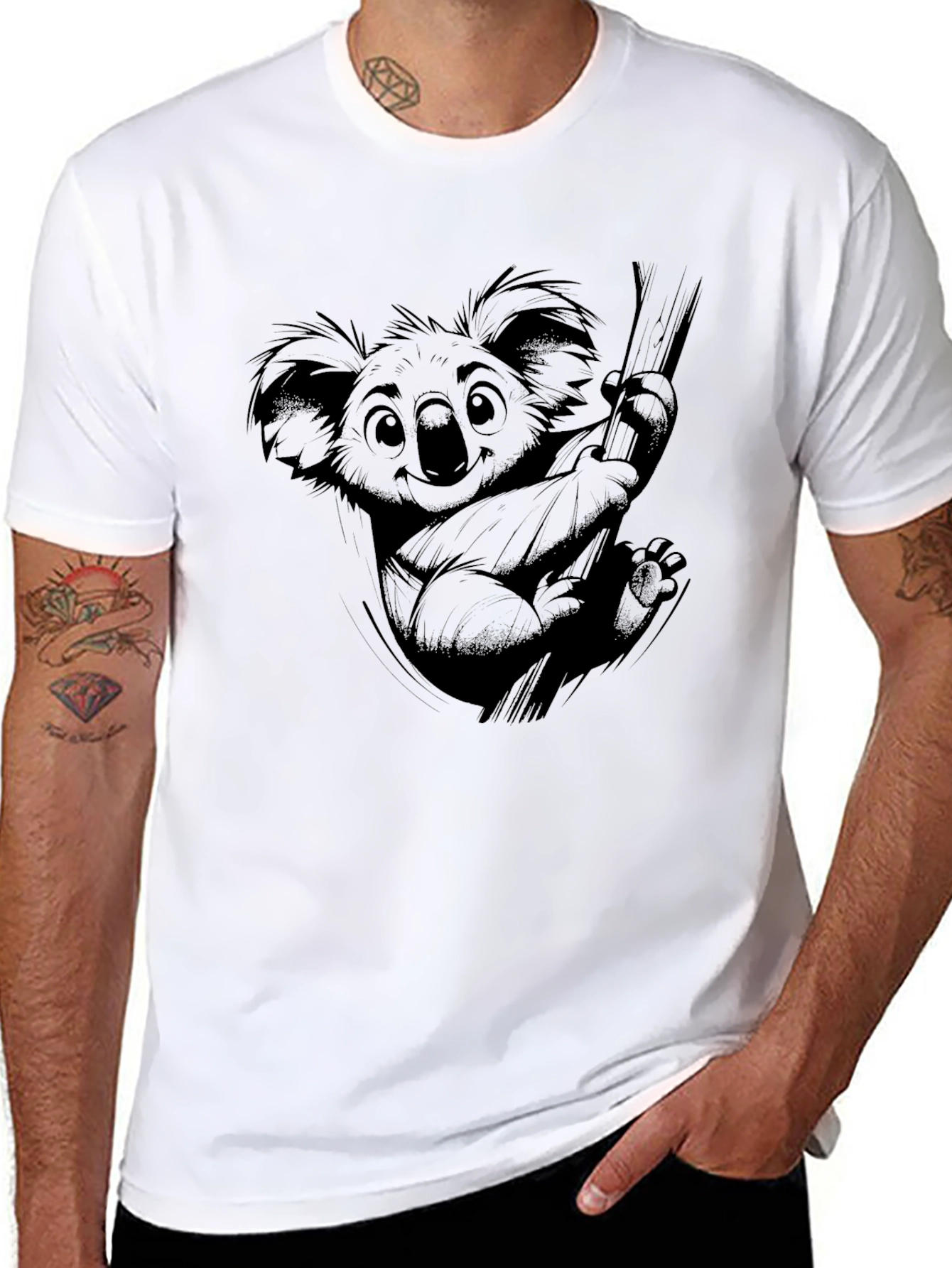 Koala Bear T-Shirt - Cute Cartoon Graphic Tee