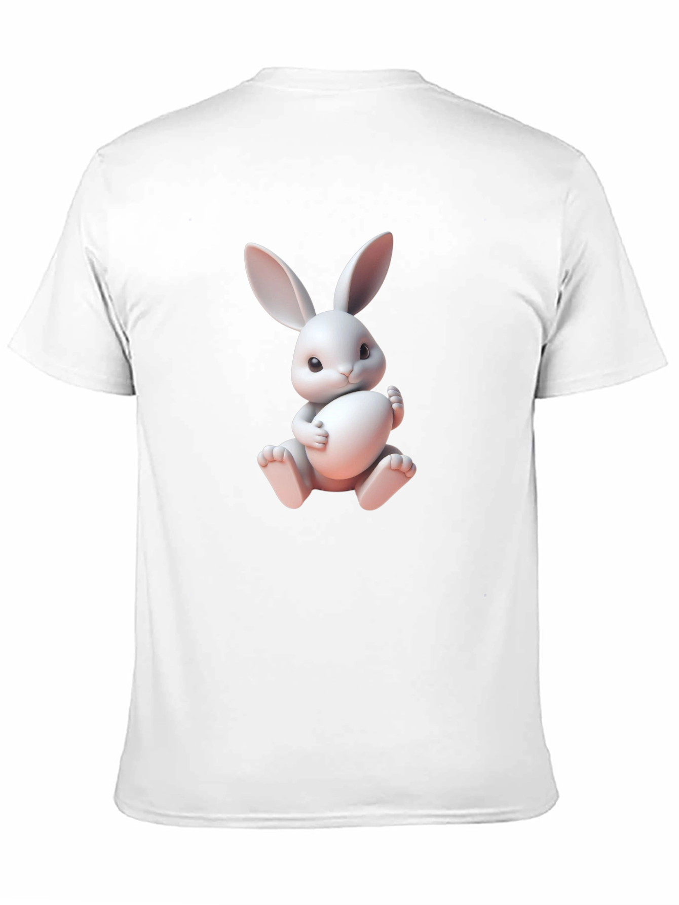 Cute Bunny Graphic Tee - Soft Cotton Blend