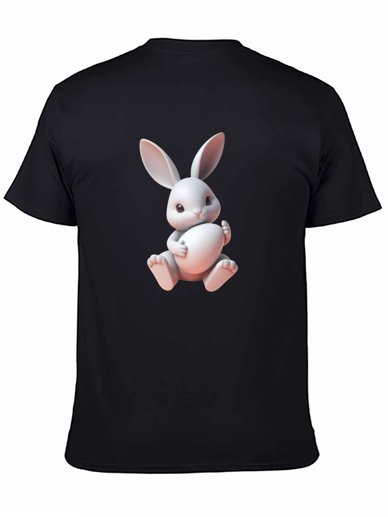Cute Bunny Graphic Tee - Soft Cotton Blend