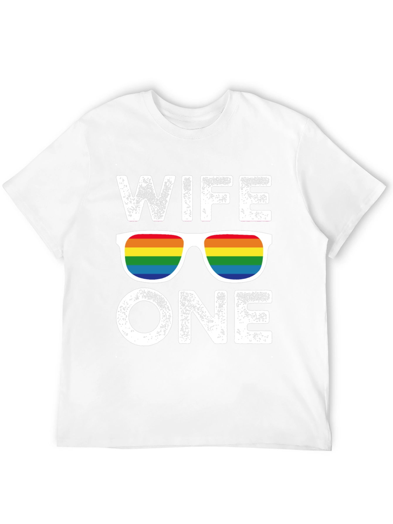 Wife One LGBTQ Rainbow Graphic T-Shirt