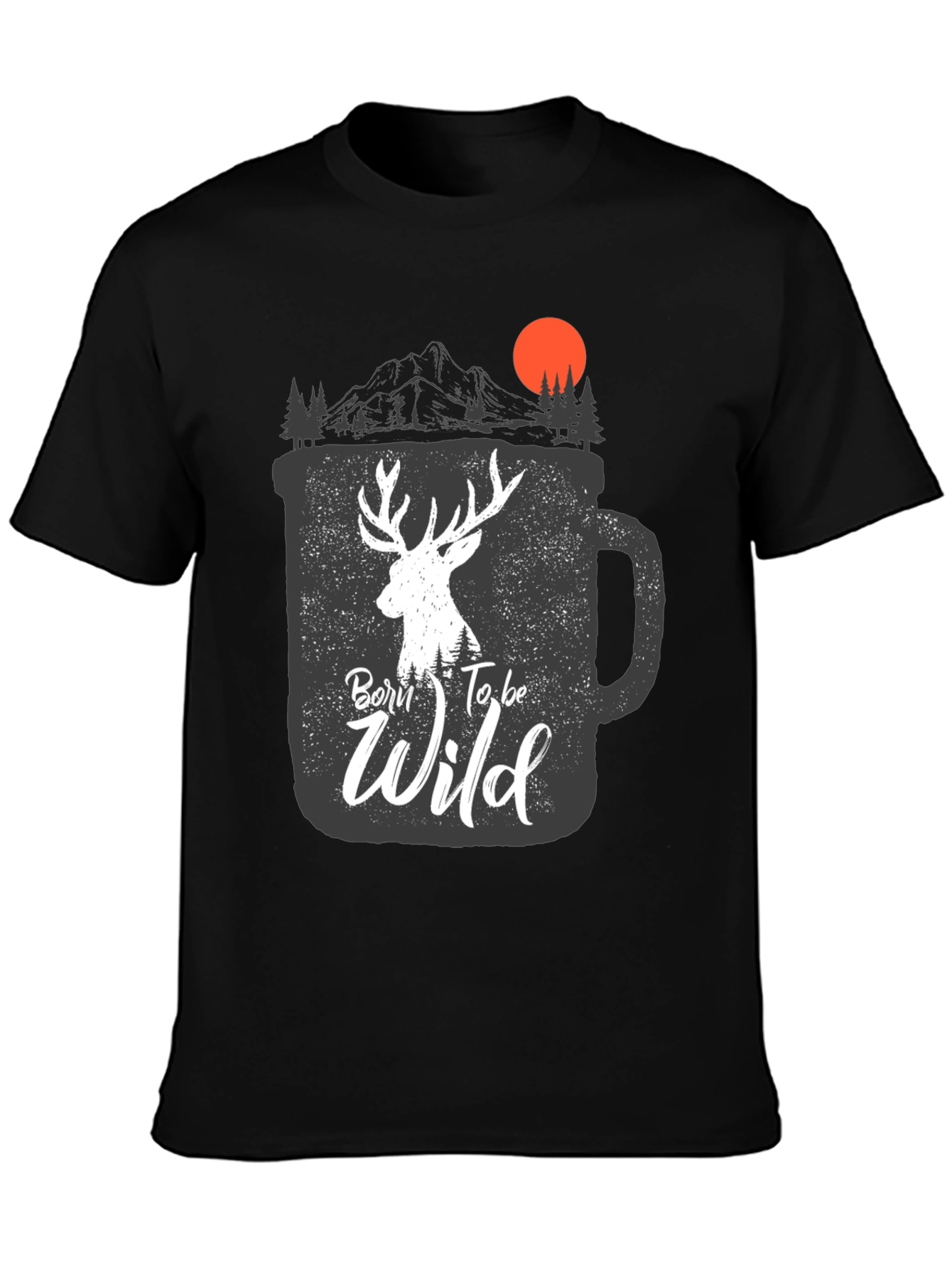 Born To Be Wild Deer Graphic Tee