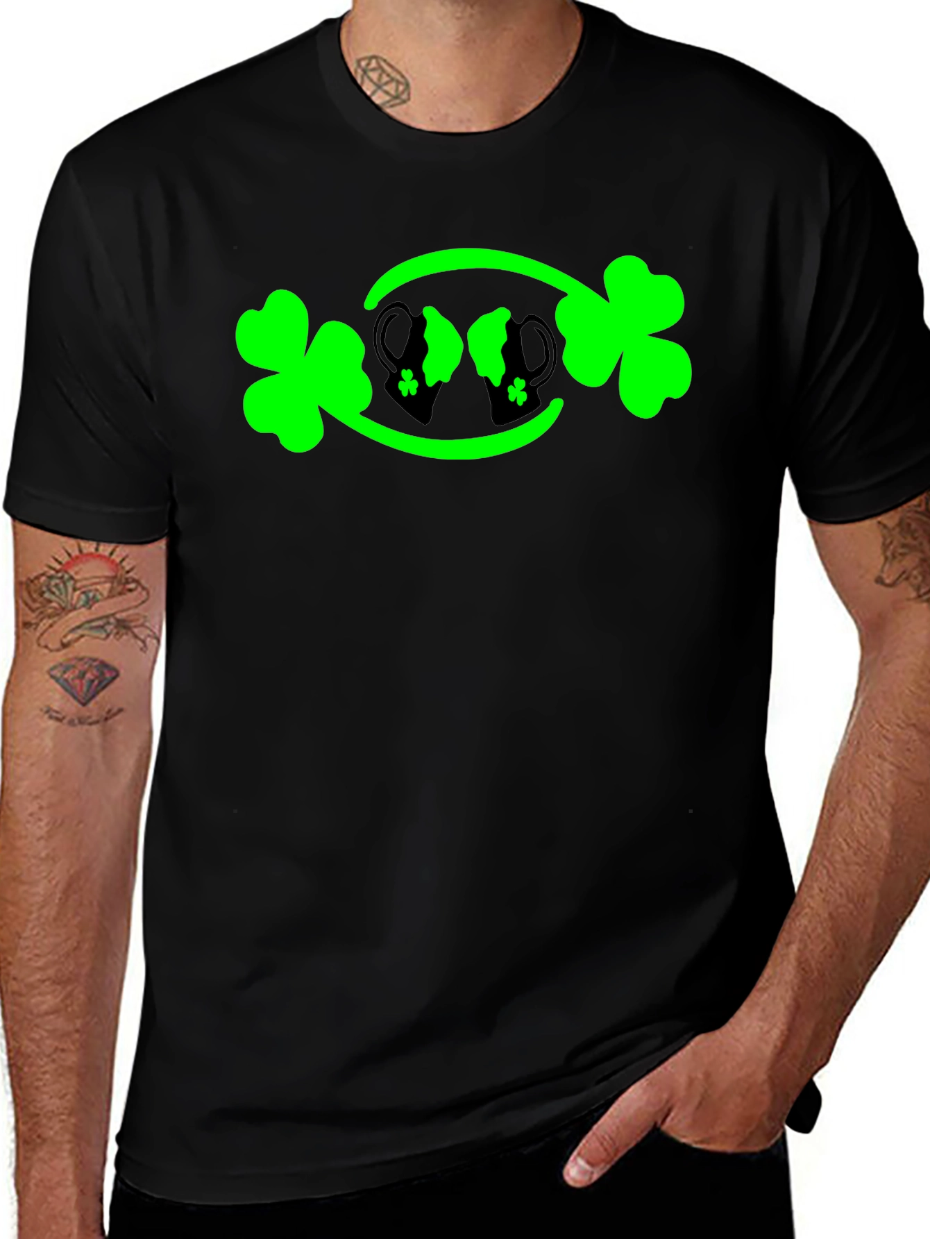 St. Patricks Day Shamrock & Beer Mug Graphic Tee