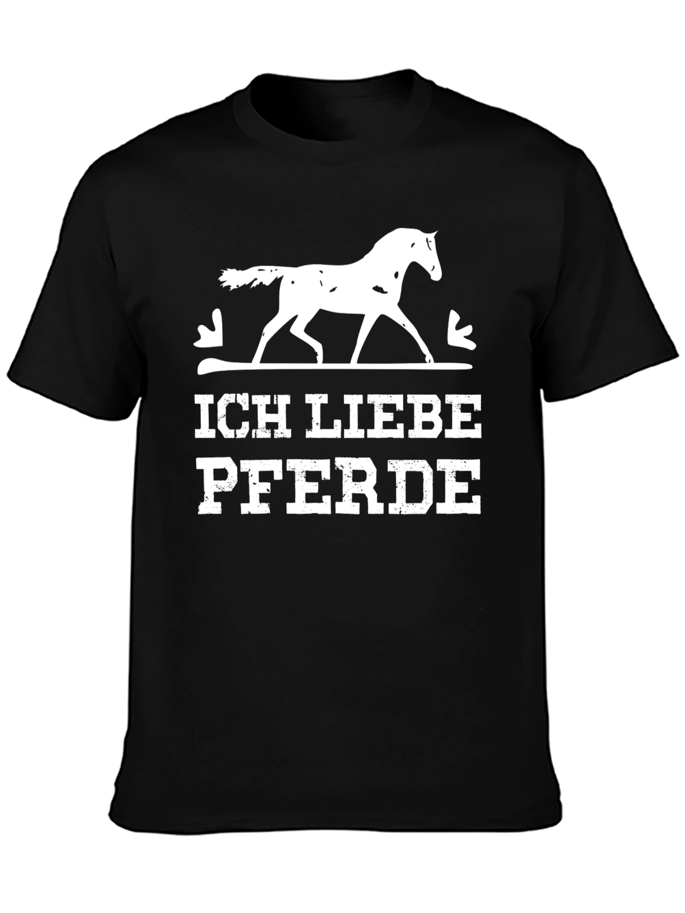 I Love Horses T-Shirt - Unisex Black Tee