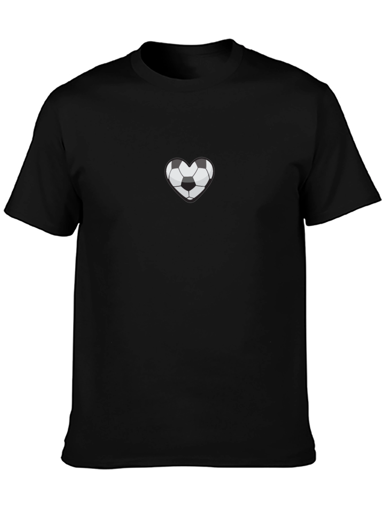 Soccer Heart Graphic Tee - Black