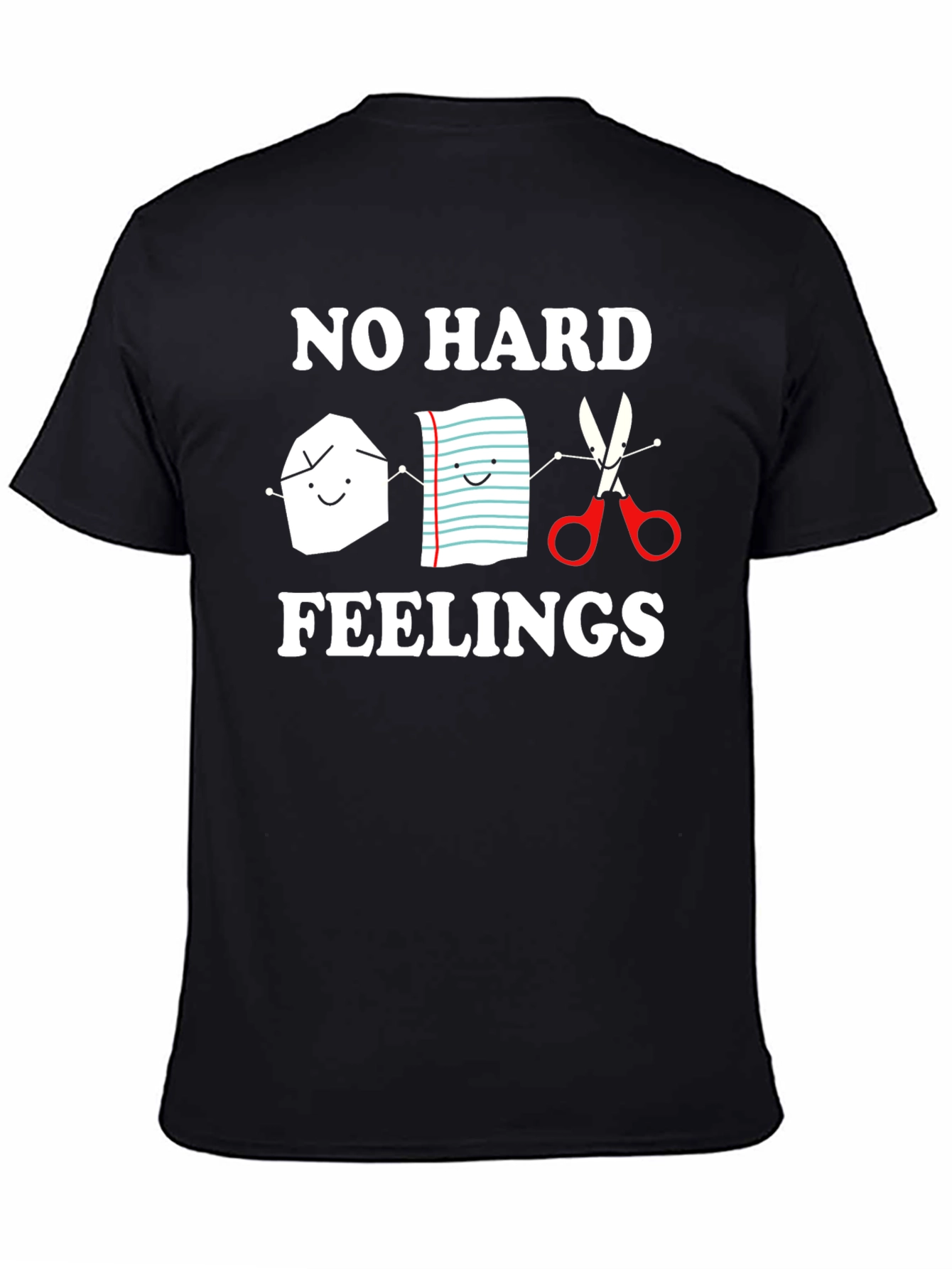Rock Paper Scissors No Hard Feelings Graphic Tee