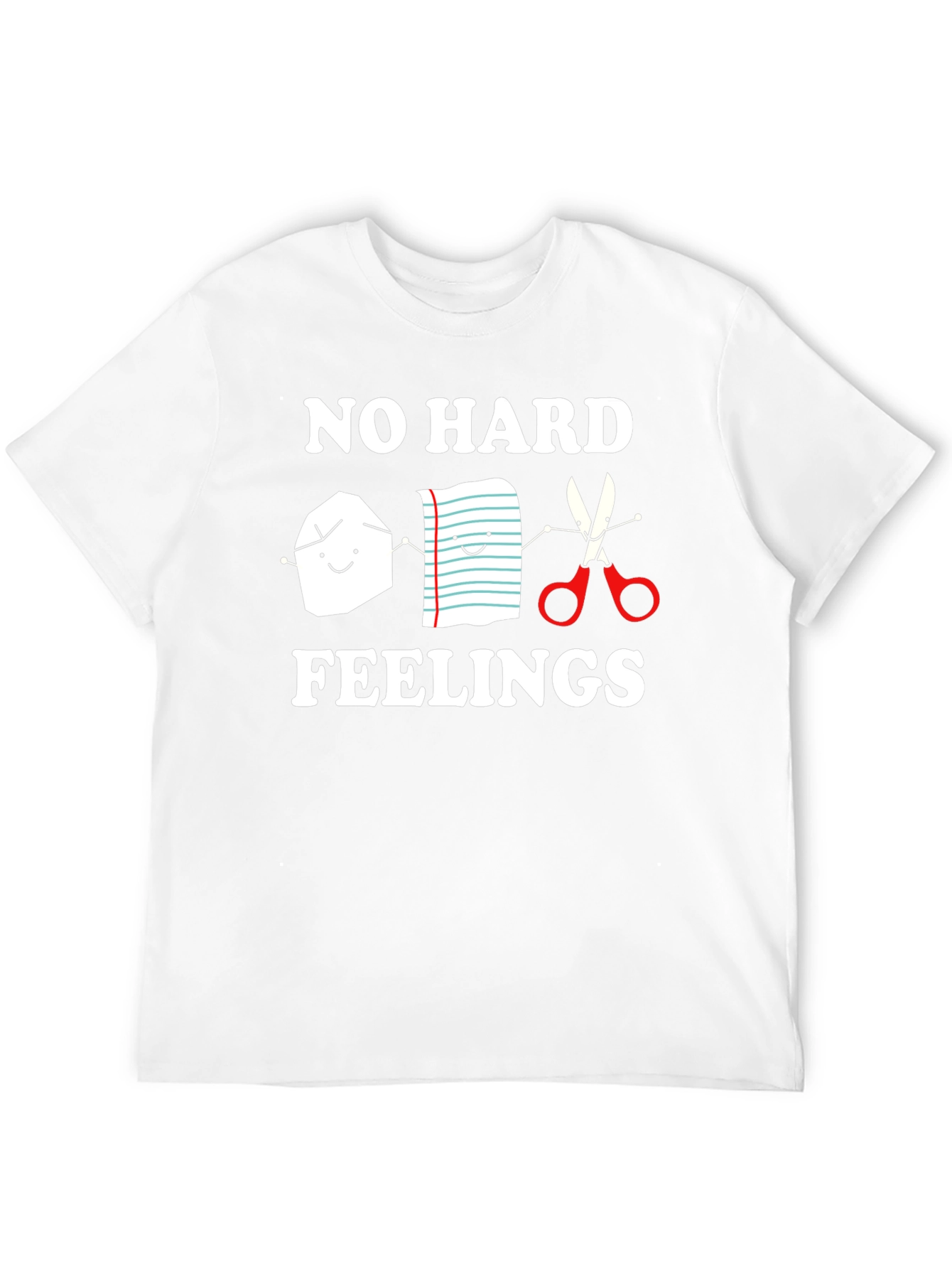 Rock Paper Scissors No Hard Feelings Graphic Tee