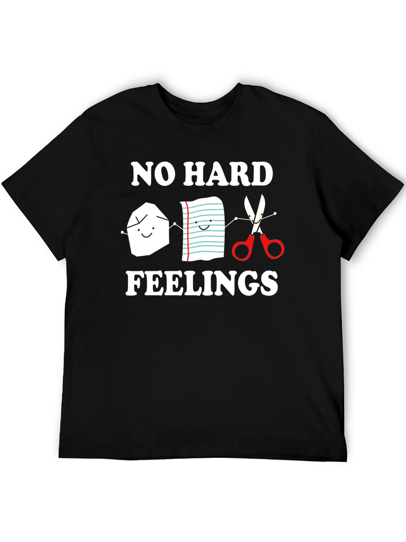 Rock Paper Scissors No Hard Feelings Graphic Tee