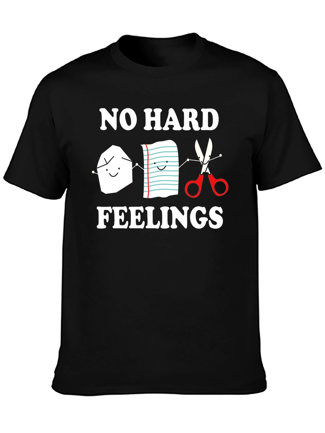Rock Paper Scissors No Hard Feelings Graphic Tee