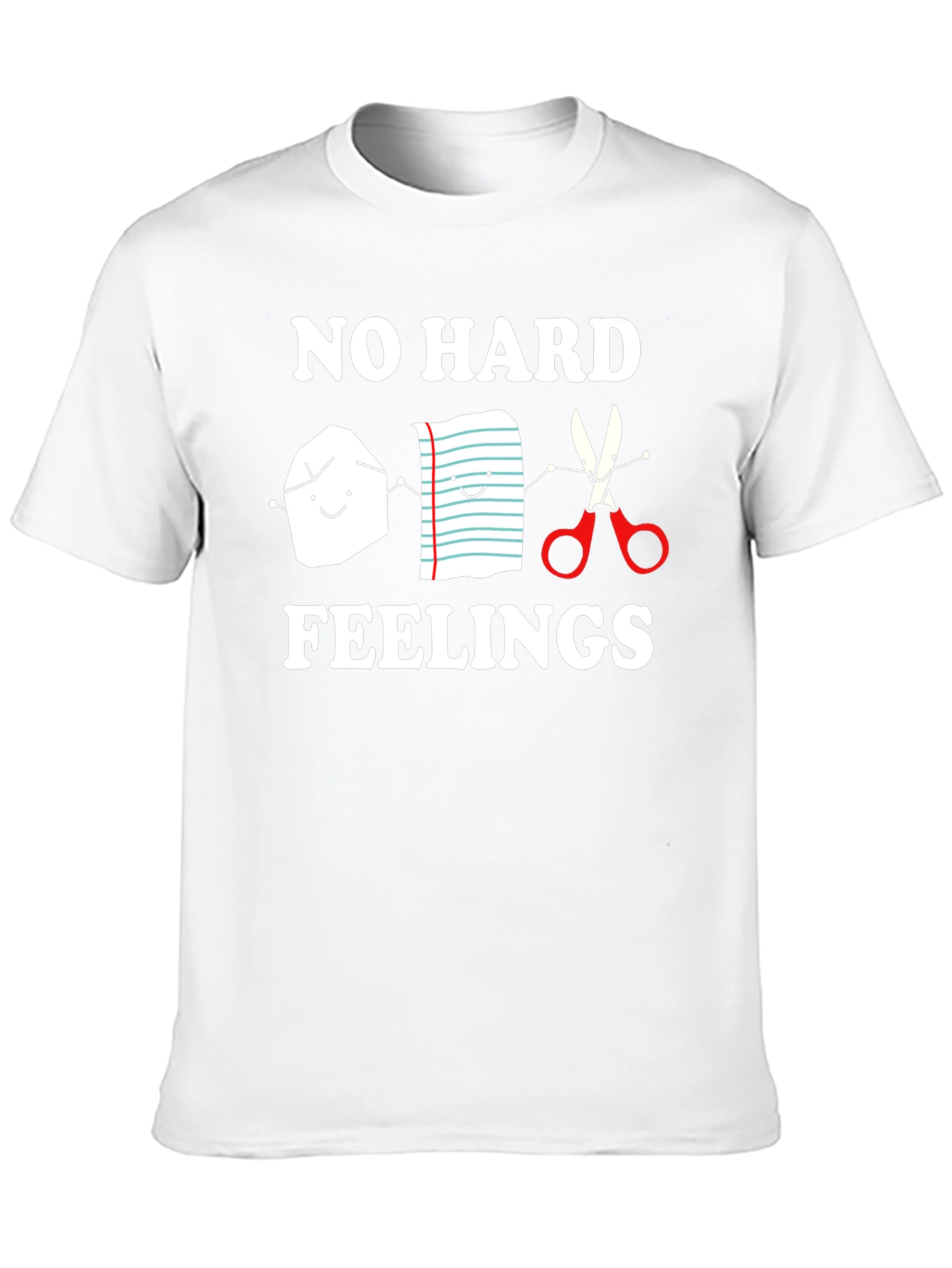 Rock Paper Scissors No Hard Feelings Graphic Tee
