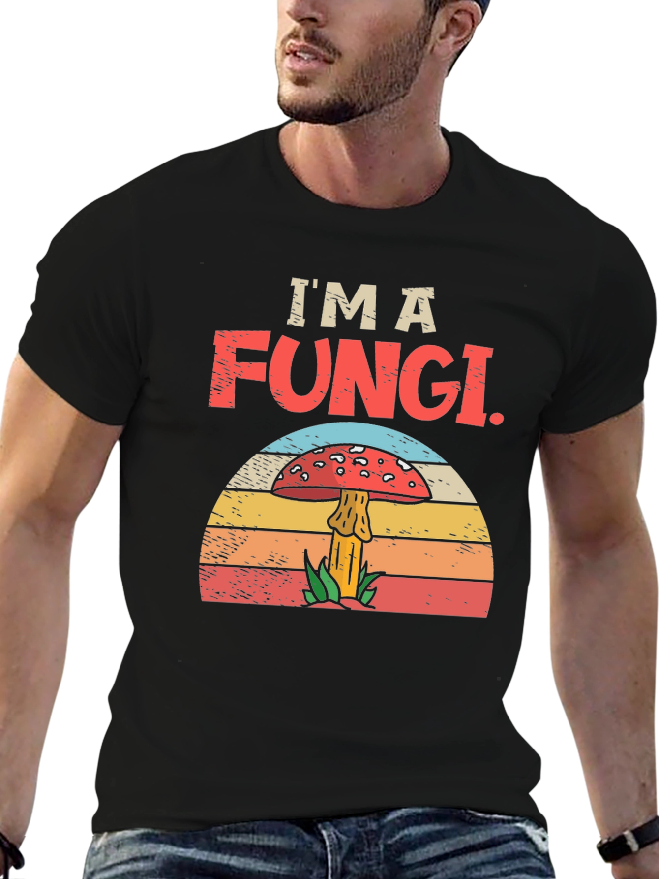 Im a Fungi T-Shirt Retro Mushroom Graphic Tee