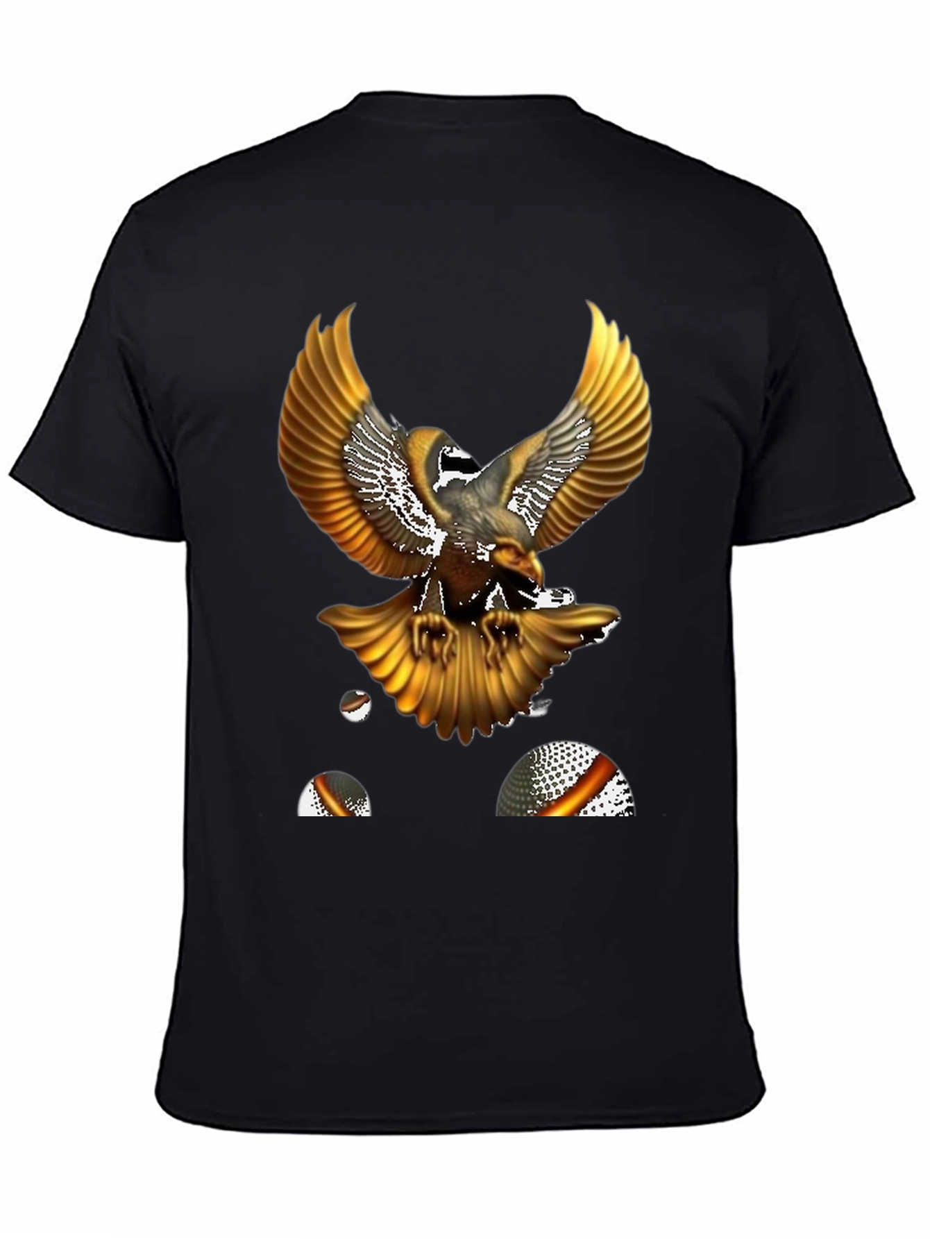 Golden Eagle Graphic Tee - Mens Black T-Shirt