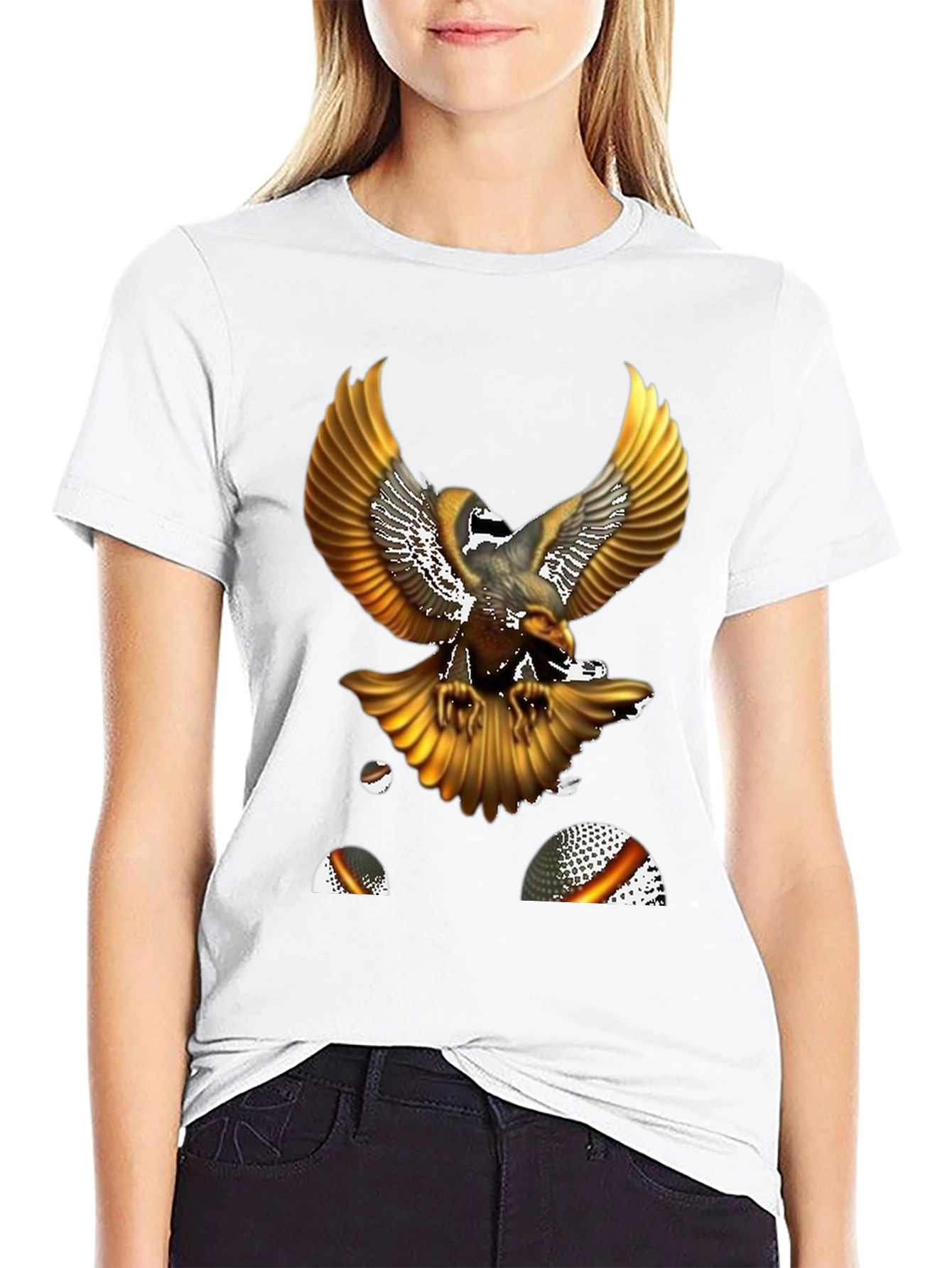 Golden Eagle Graphic Tee - Mens Black T-Shirt
