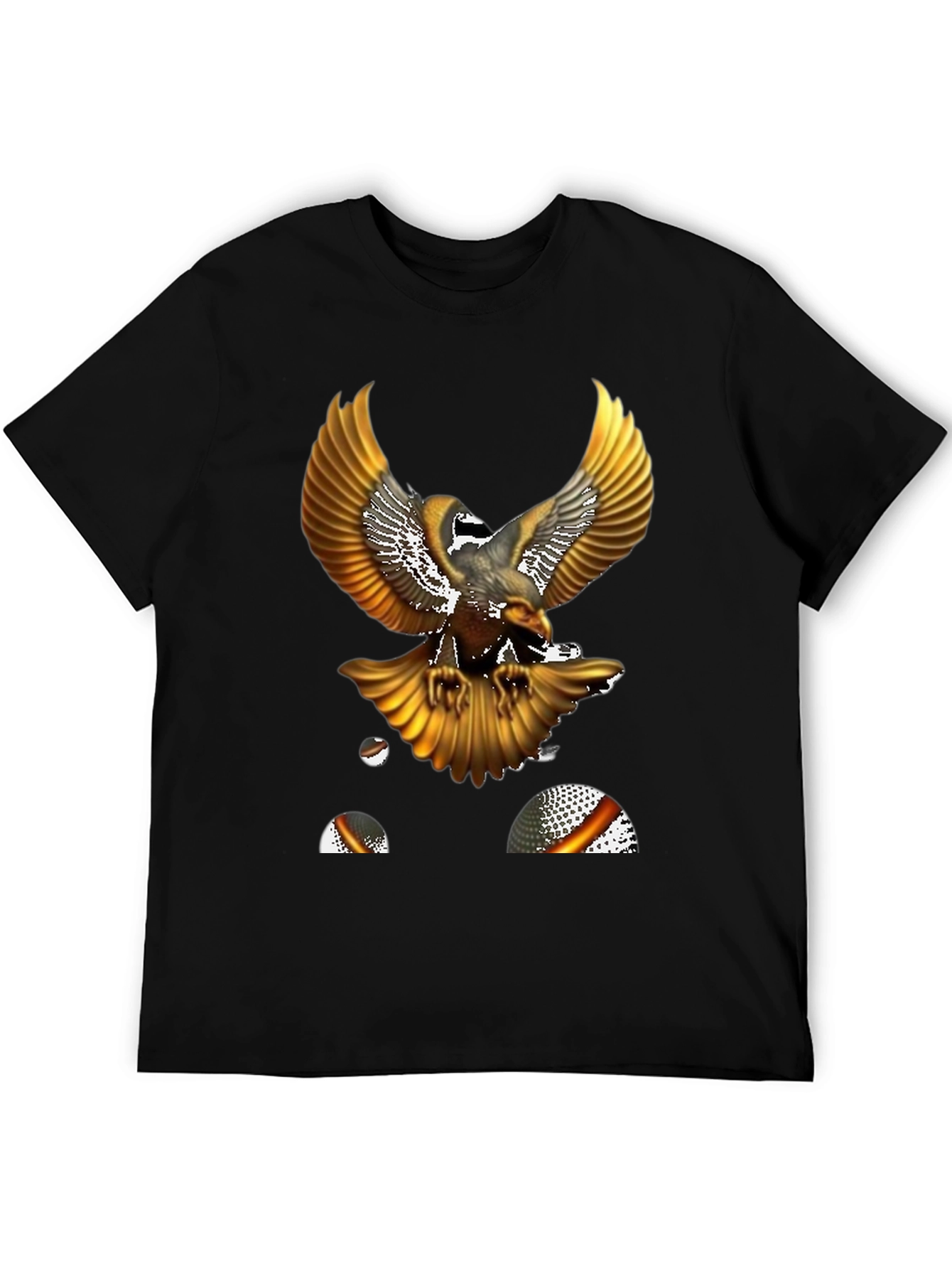 Golden Eagle Graphic Tee - Mens Black T-Shirt