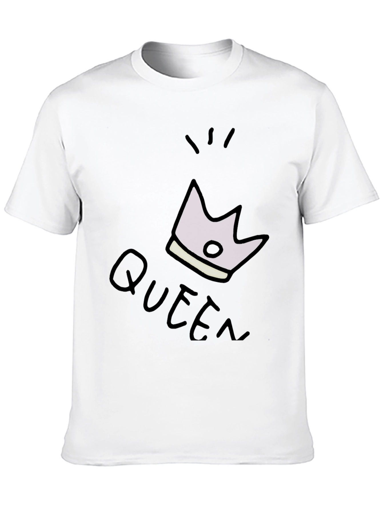 Queen Crown Graphic Black T-Shirt