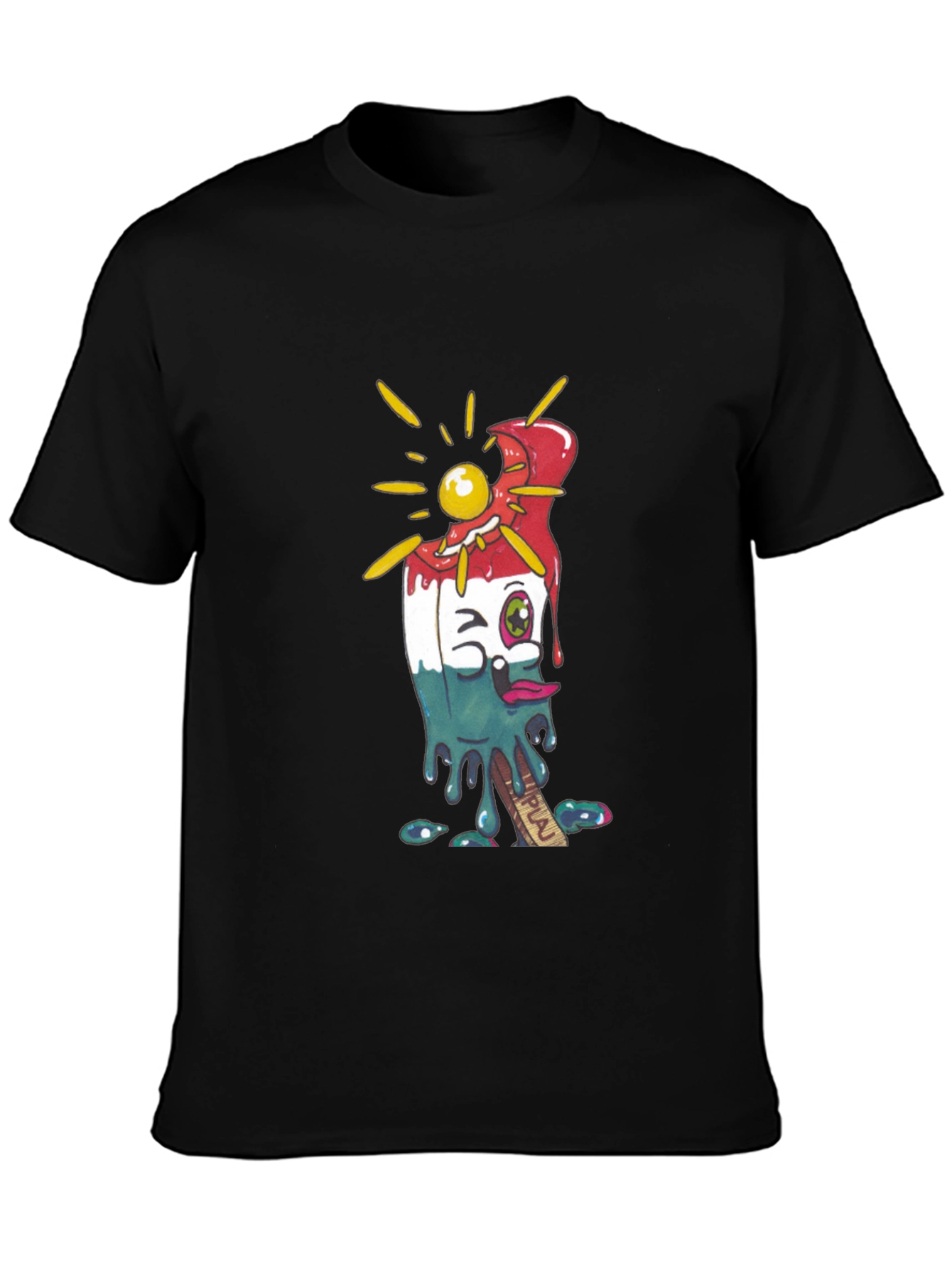 Melting Popsicle Graphic Tee - Cool Summer Style