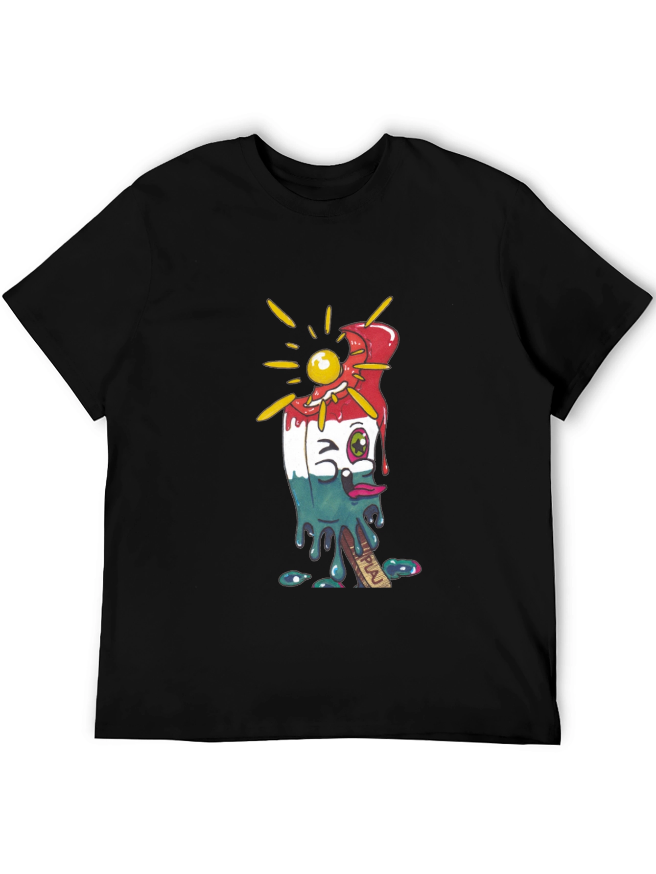 Melting Popsicle Graphic Tee - Cool Summer Style