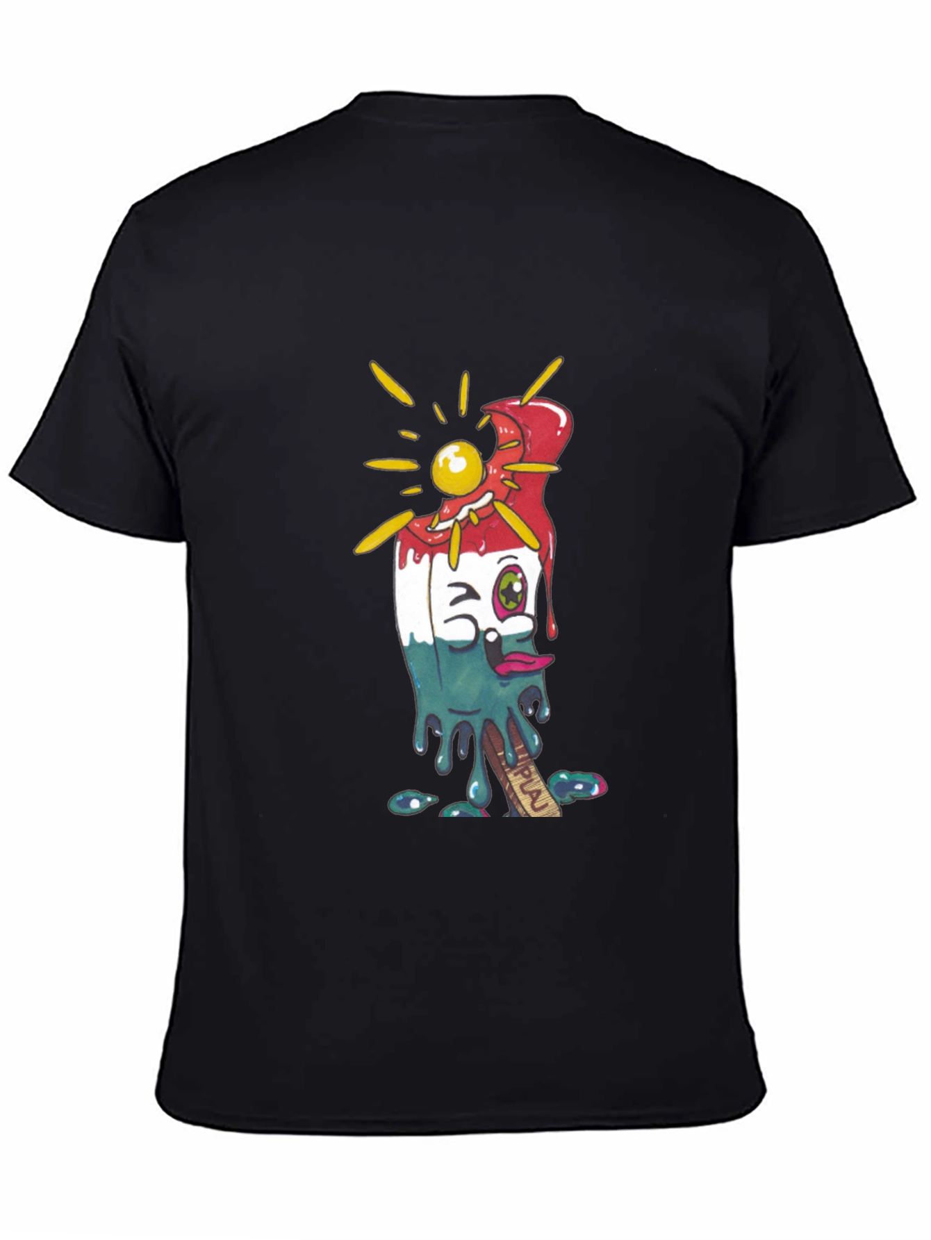 Melting Popsicle Graphic Tee - Cool Summer Style