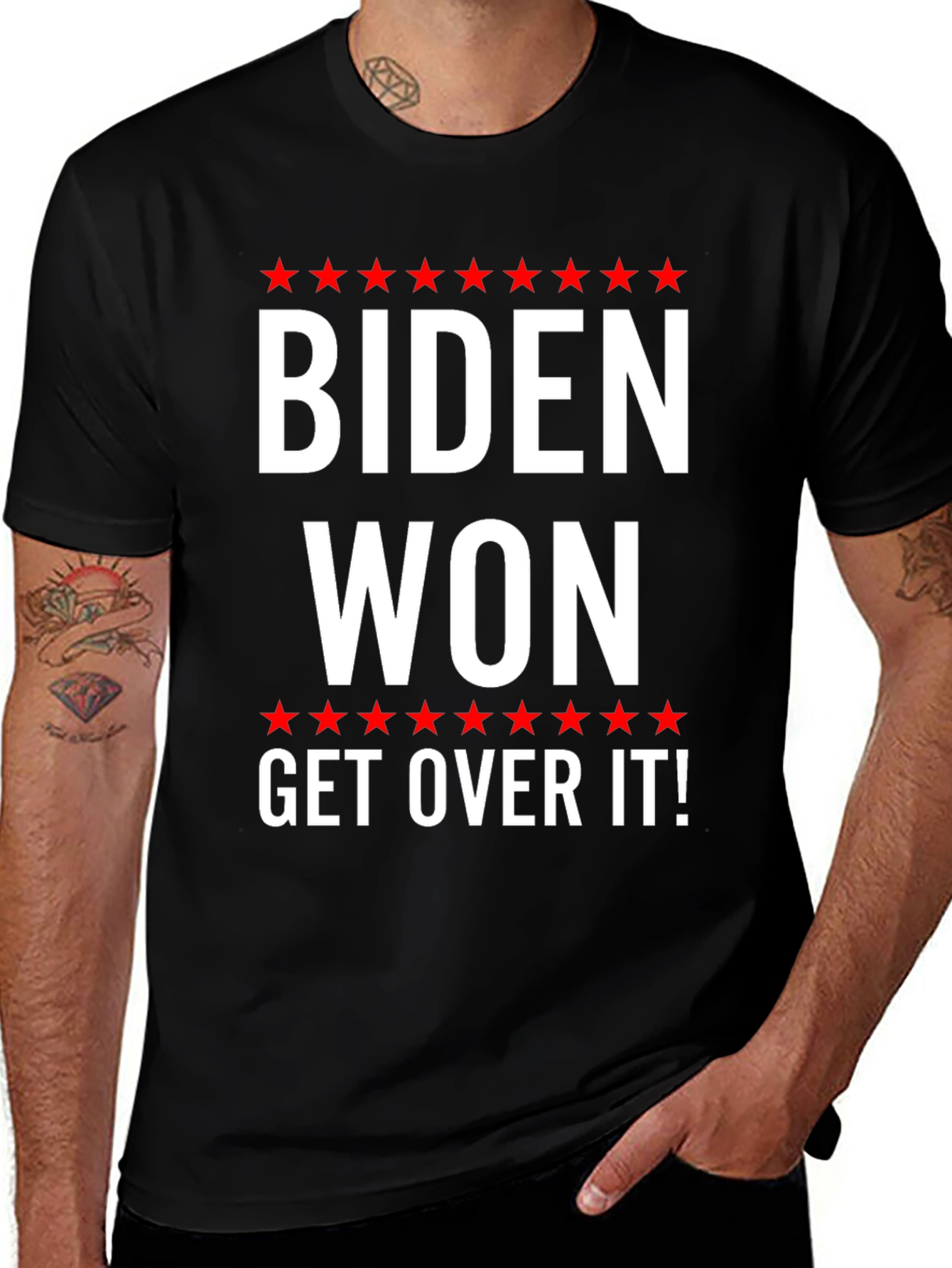 Biden Won Get Over It T-Shirt Political Statement Tee