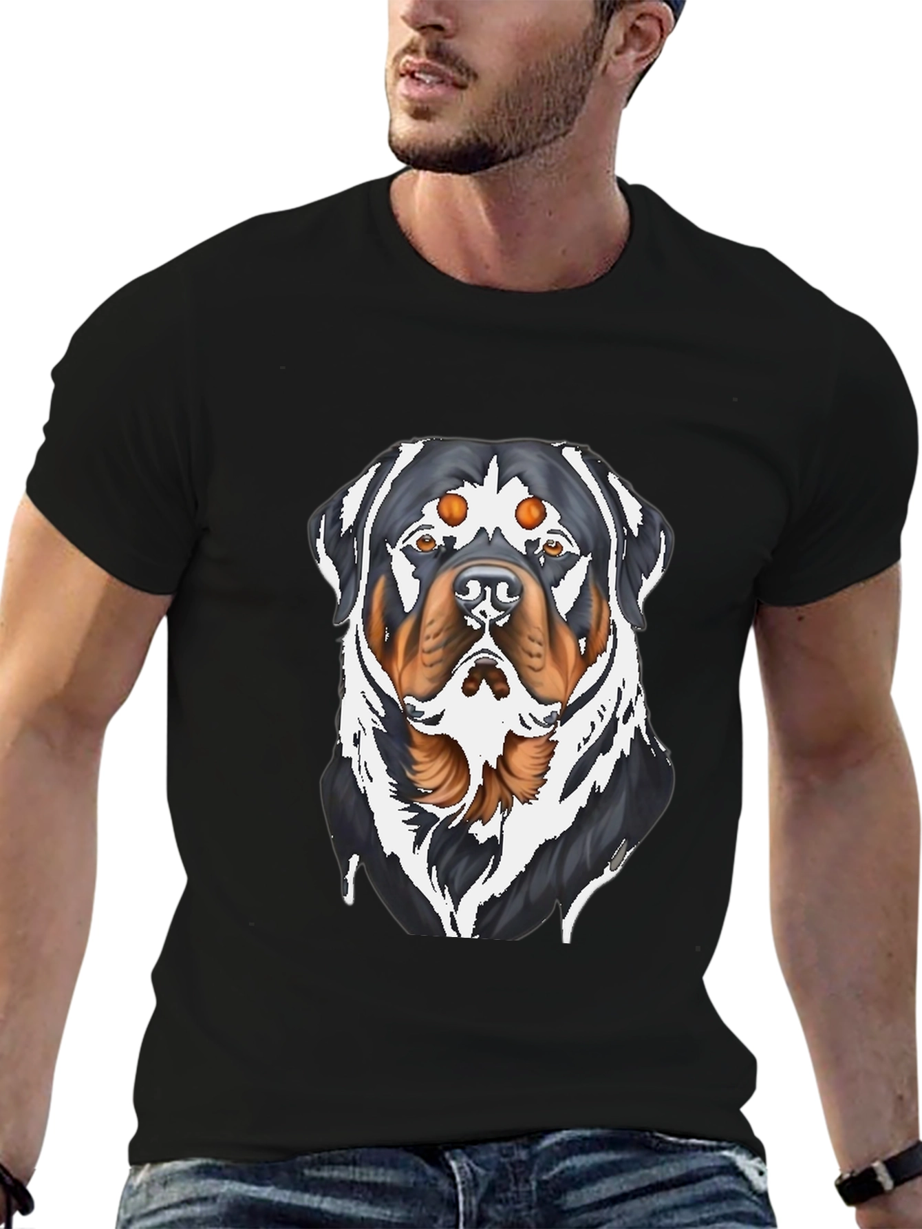 Rottweiler Graphic T-Shirt - Bold Dog Lover Tee