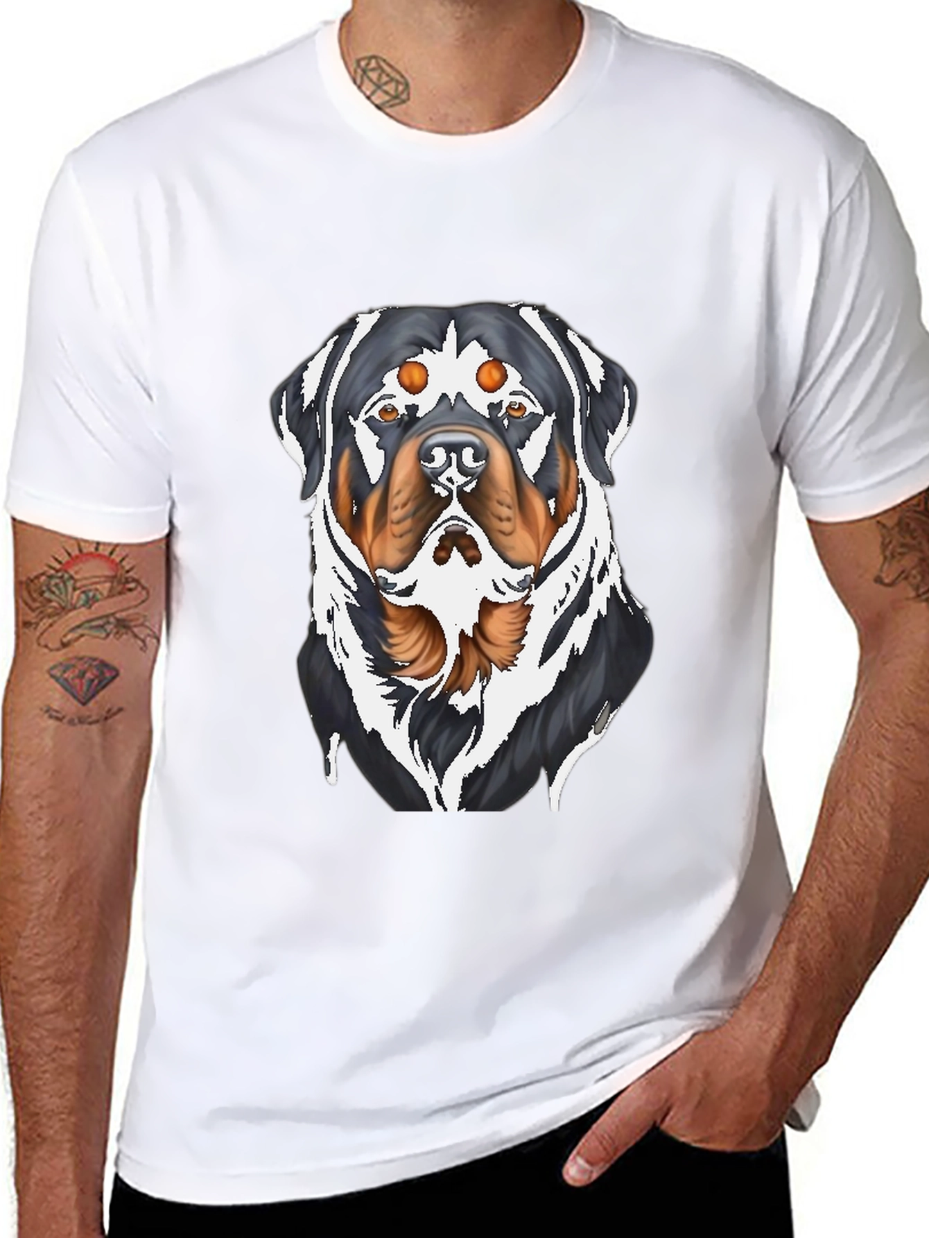 Rottweiler Graphic T-Shirt - Bold Dog Lover Tee