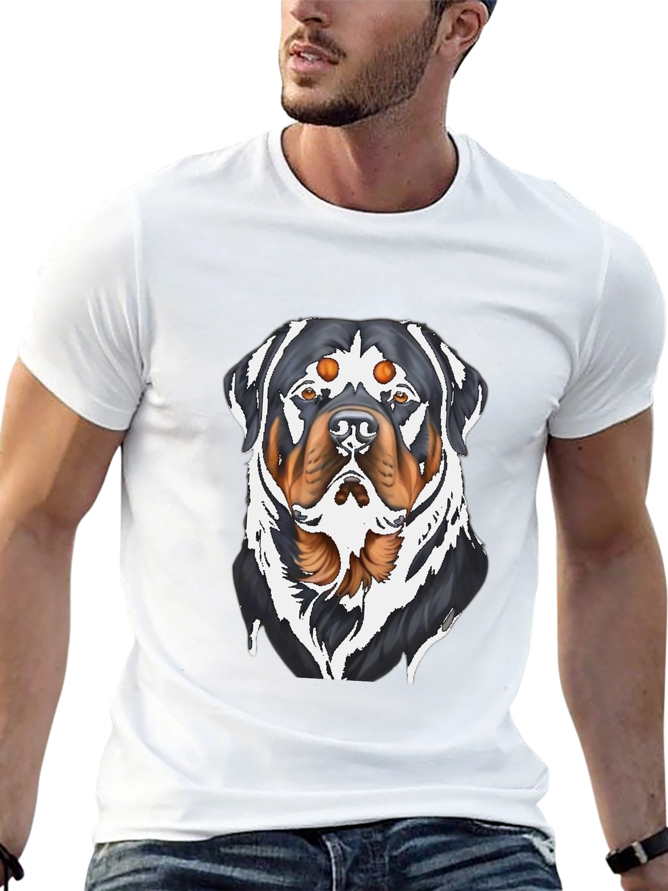 Rottweiler Graphic T-Shirt - Bold Dog Lover Tee