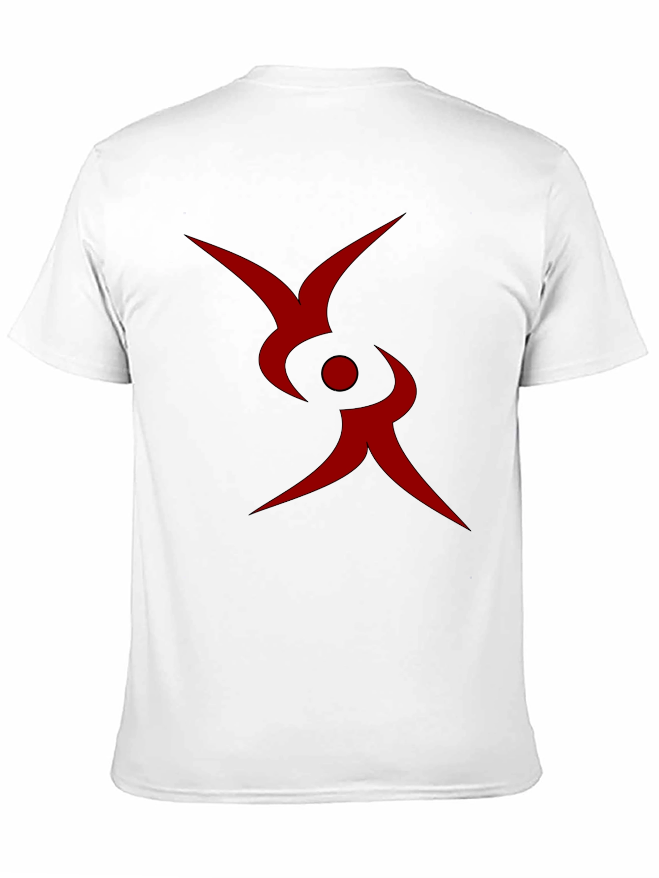 Abstract Red Symbol Black T-Shirt