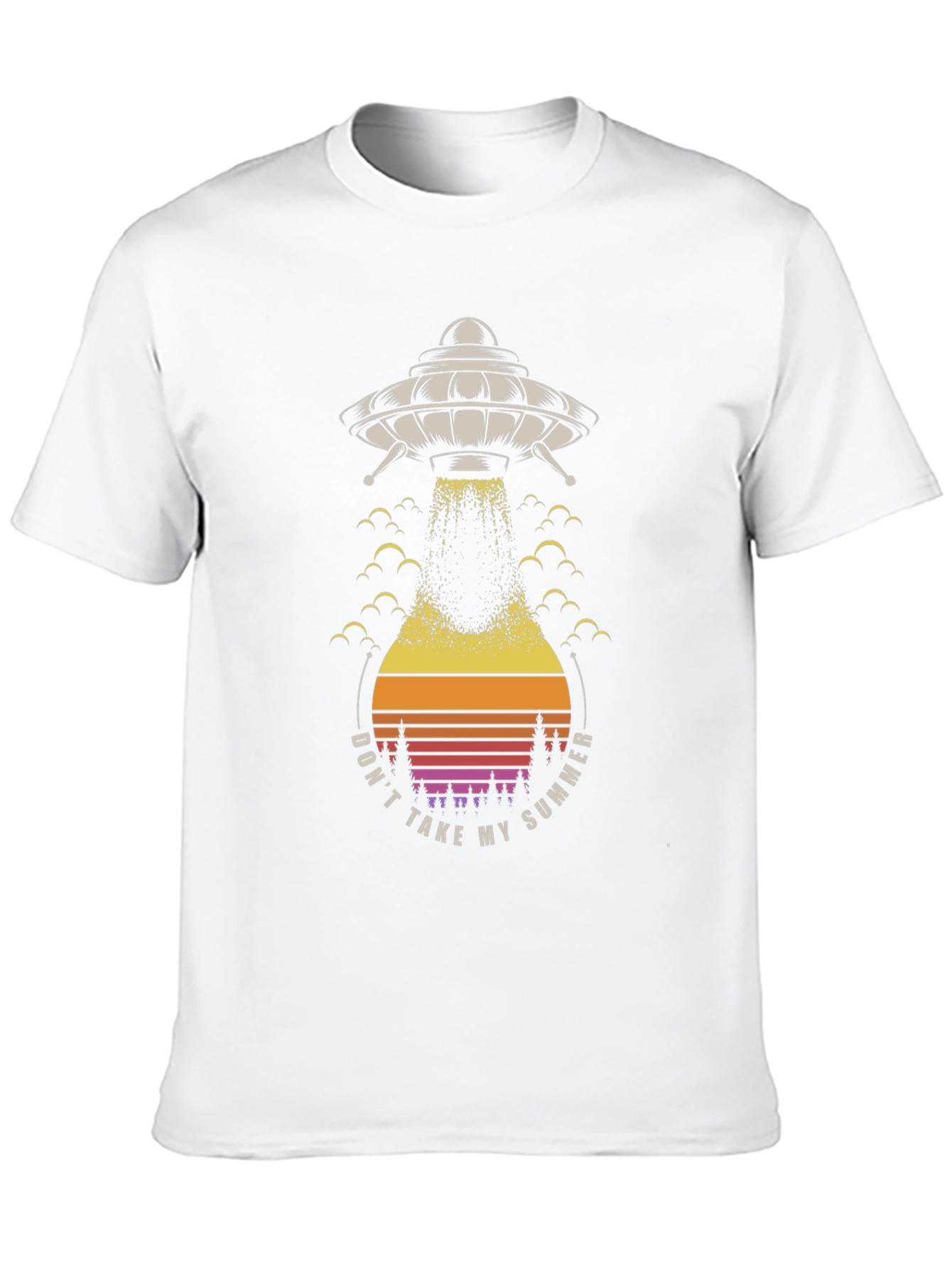 UFO Summer Abduction Graphic Tee - Black